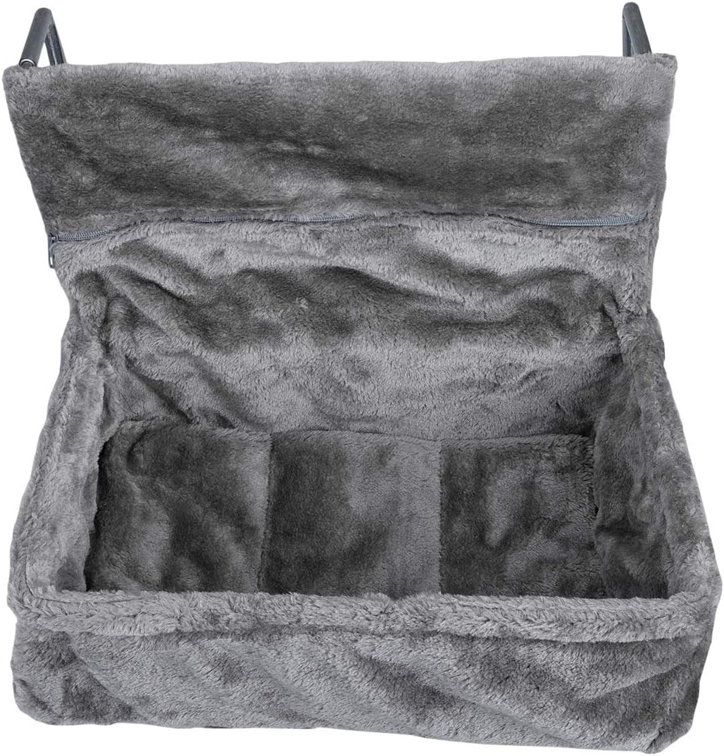 Katzen-Kuschelsack für Heizkörper, Grau