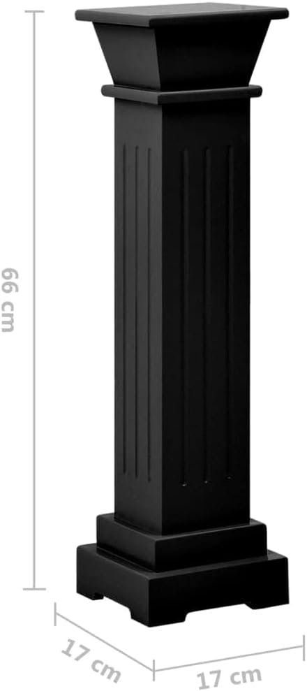 Klassische Pflanzensäule, Schwarz