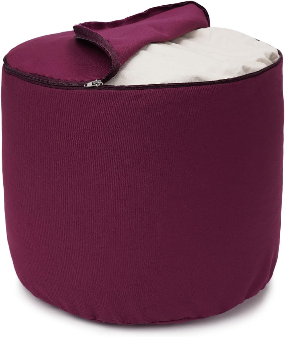 Ergonomisches Meditationskissen Rondo Big D, aubergine