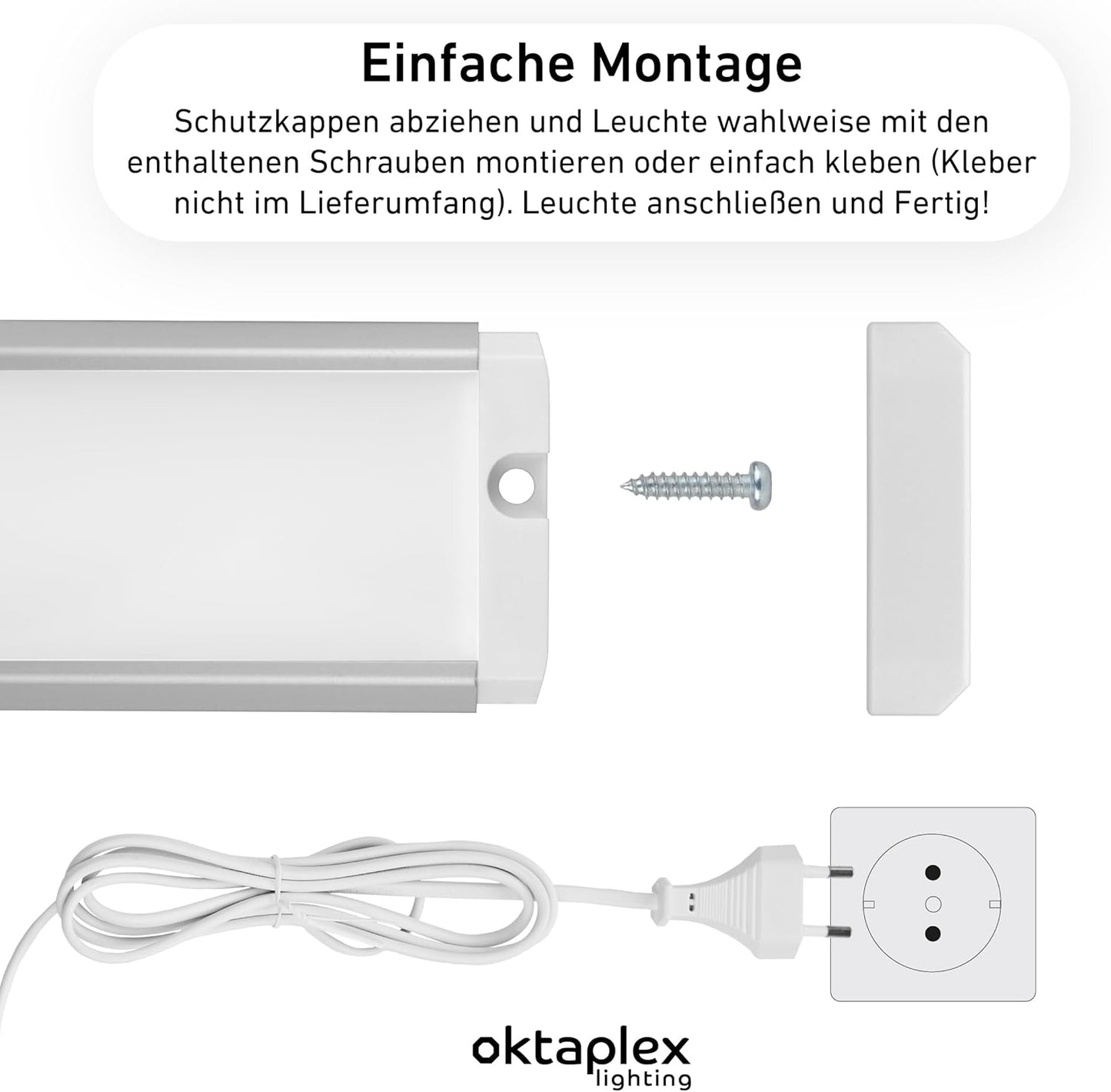 Unterbauleuchte Riva, dimmbar mit Sensor, 40cm | 6 W 1 Stück