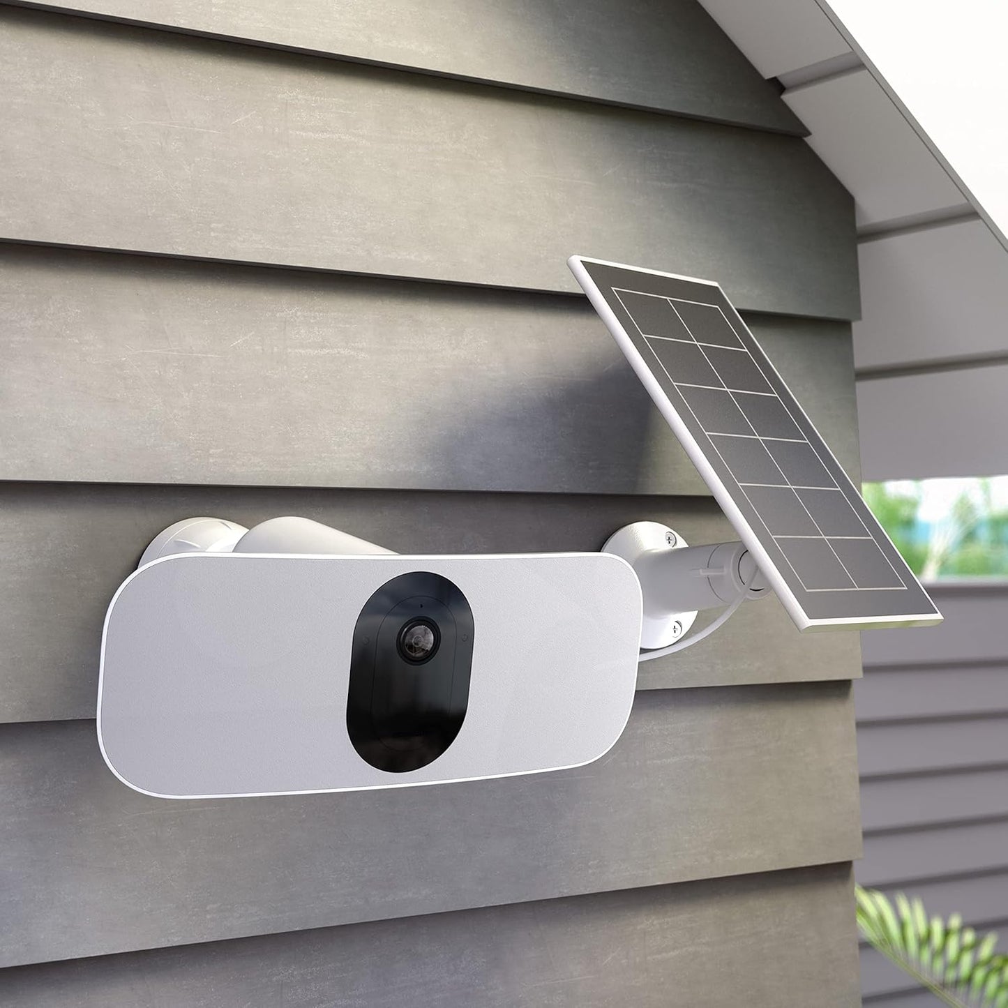 Solarpanel-Ladegerät für Überwachungskameras, Weiß Arlo Ultra 2 + Pro 5 + Go 2 Solar-Ladegerät