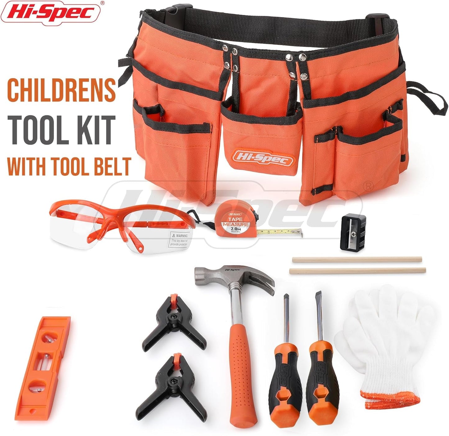 16-tlg. Werkzeugset für Kinder, Orange