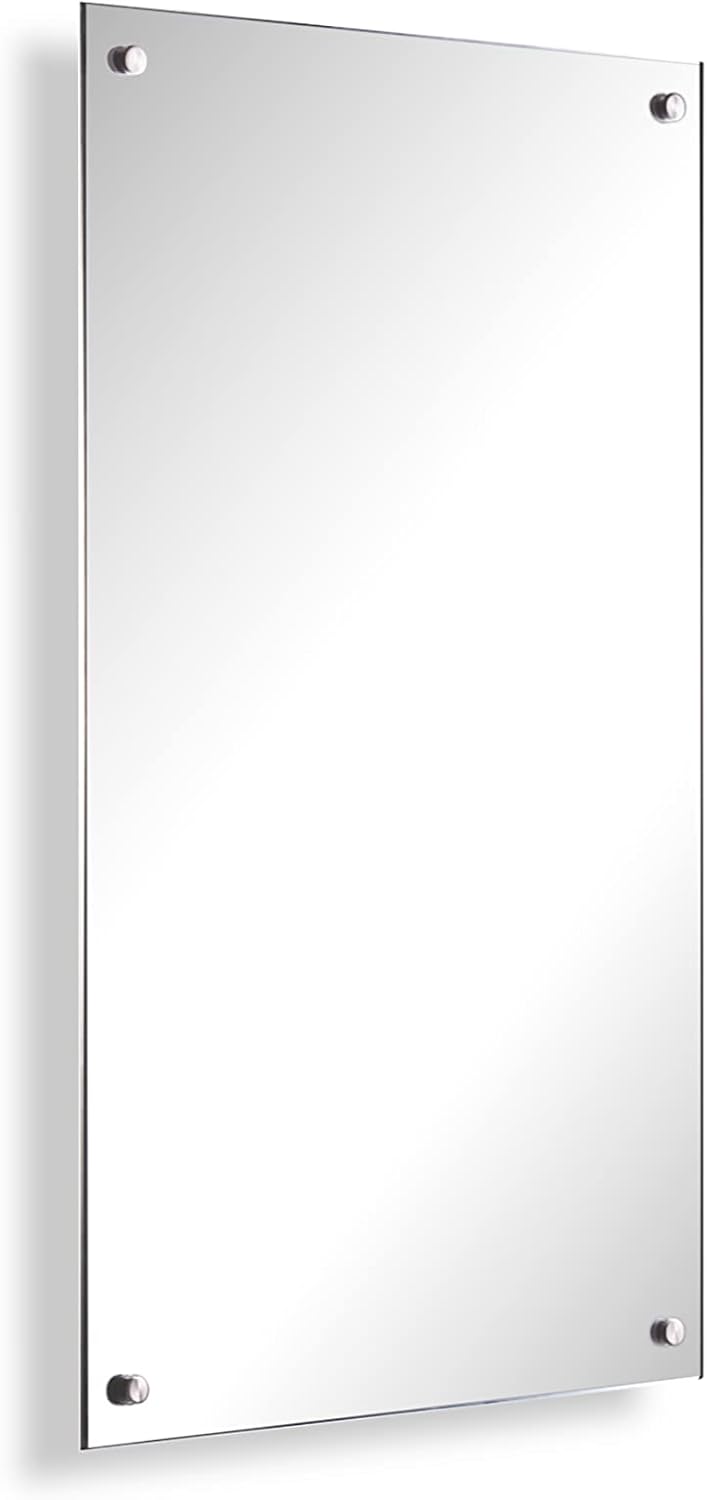 Spiegel Infrarotheizung mit Thermostat, 600W Rahmenlos