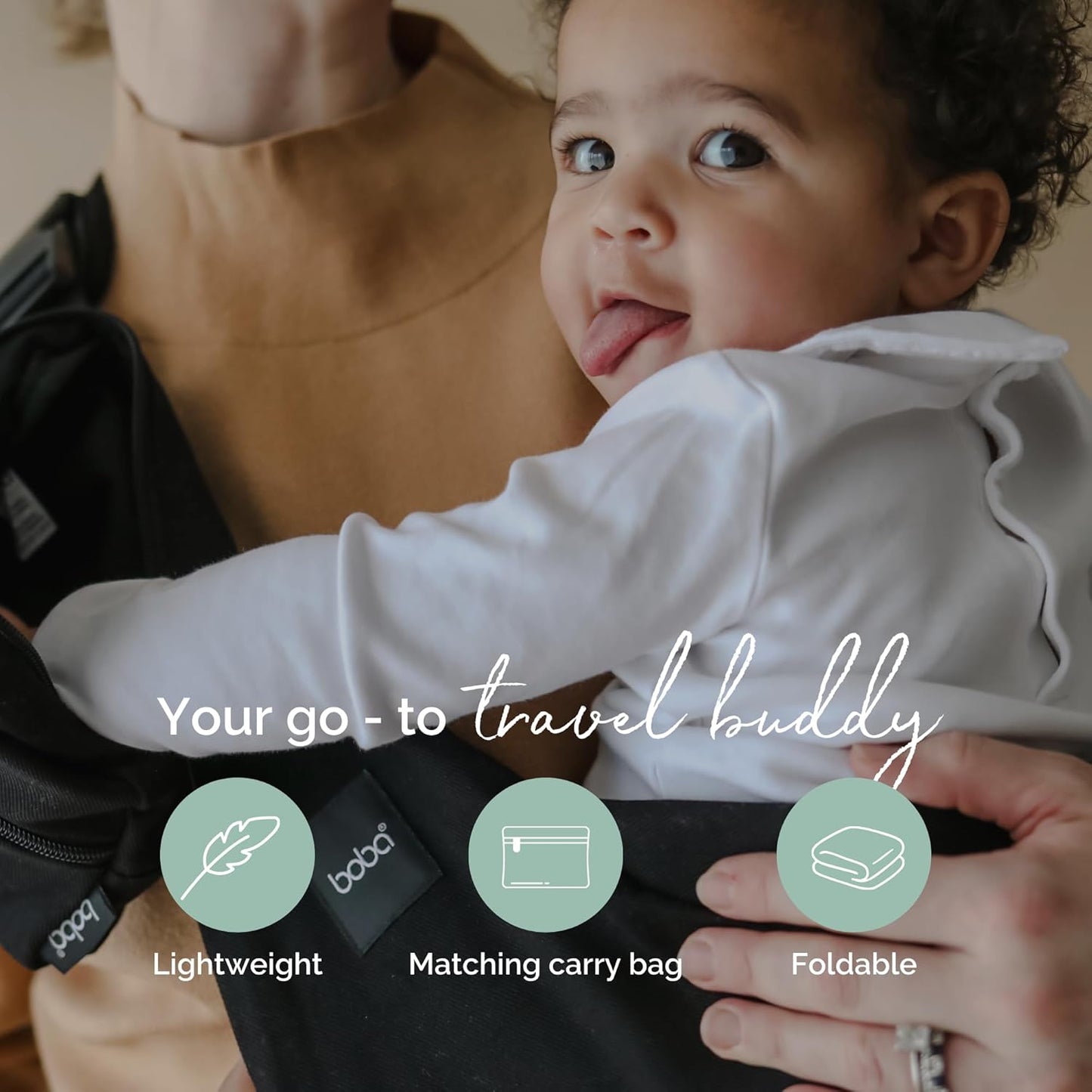 Hüfttrage Baby bis Kleinkind, Black