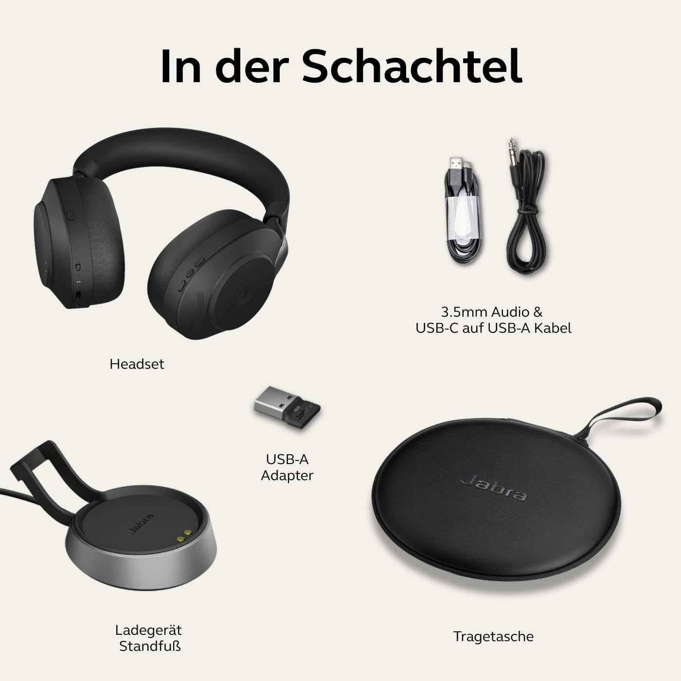 Evolve2 85 Kabelloses PC-Headset mit Ladestation, USB-A dongle Alle Plattformen Unified Communications