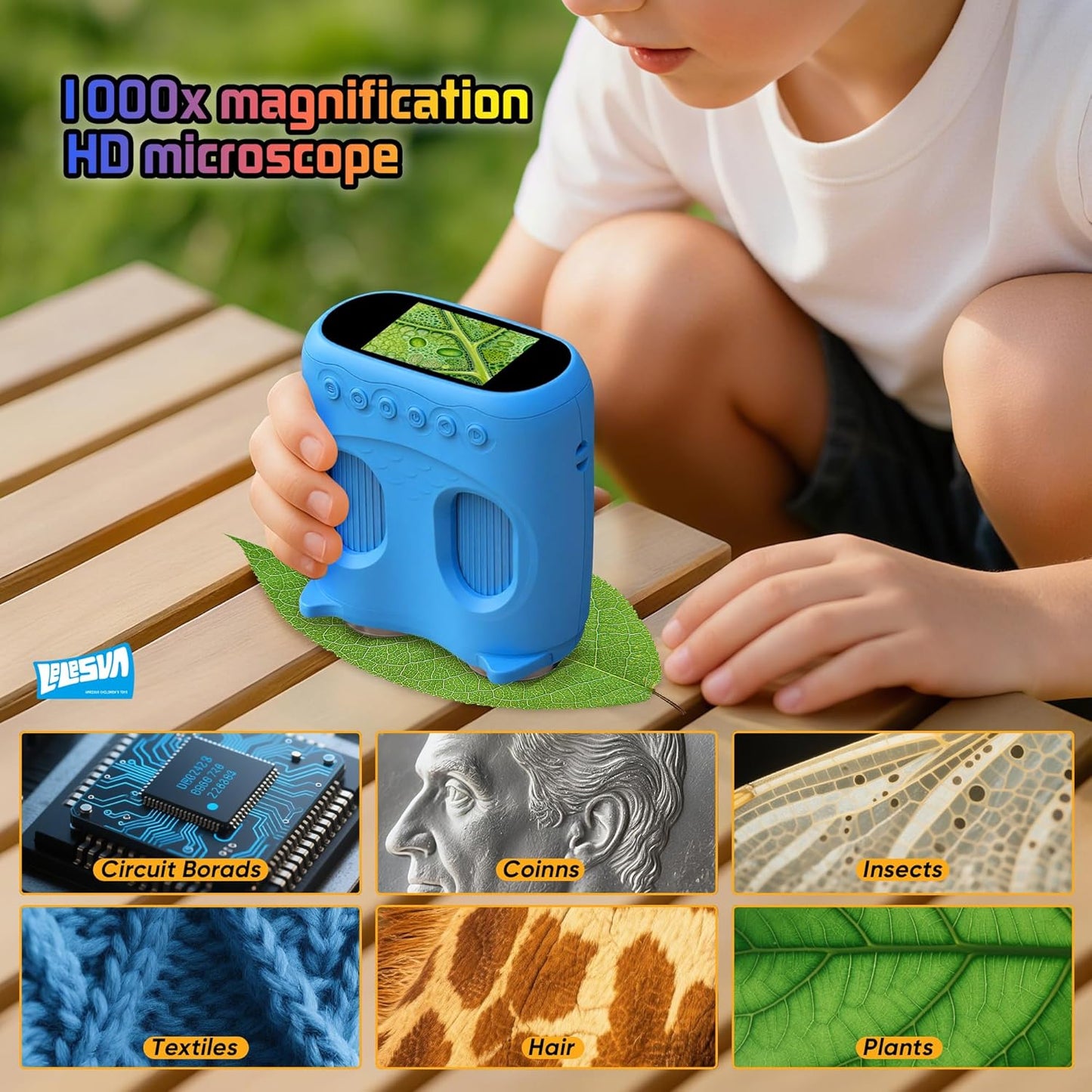 2-in-1 Mikroskop & Teleskop für Kinder
