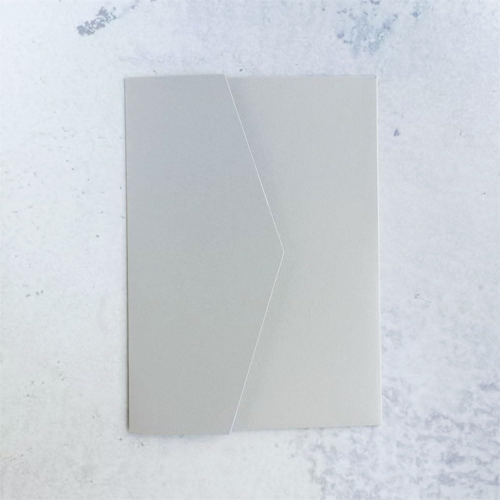 Hochzeitseinladungen (25 Stück), Silber