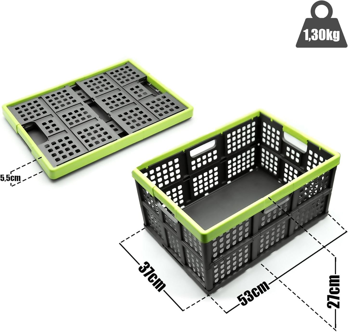 4-teiliges Klappboxen-Set, 4er Set
