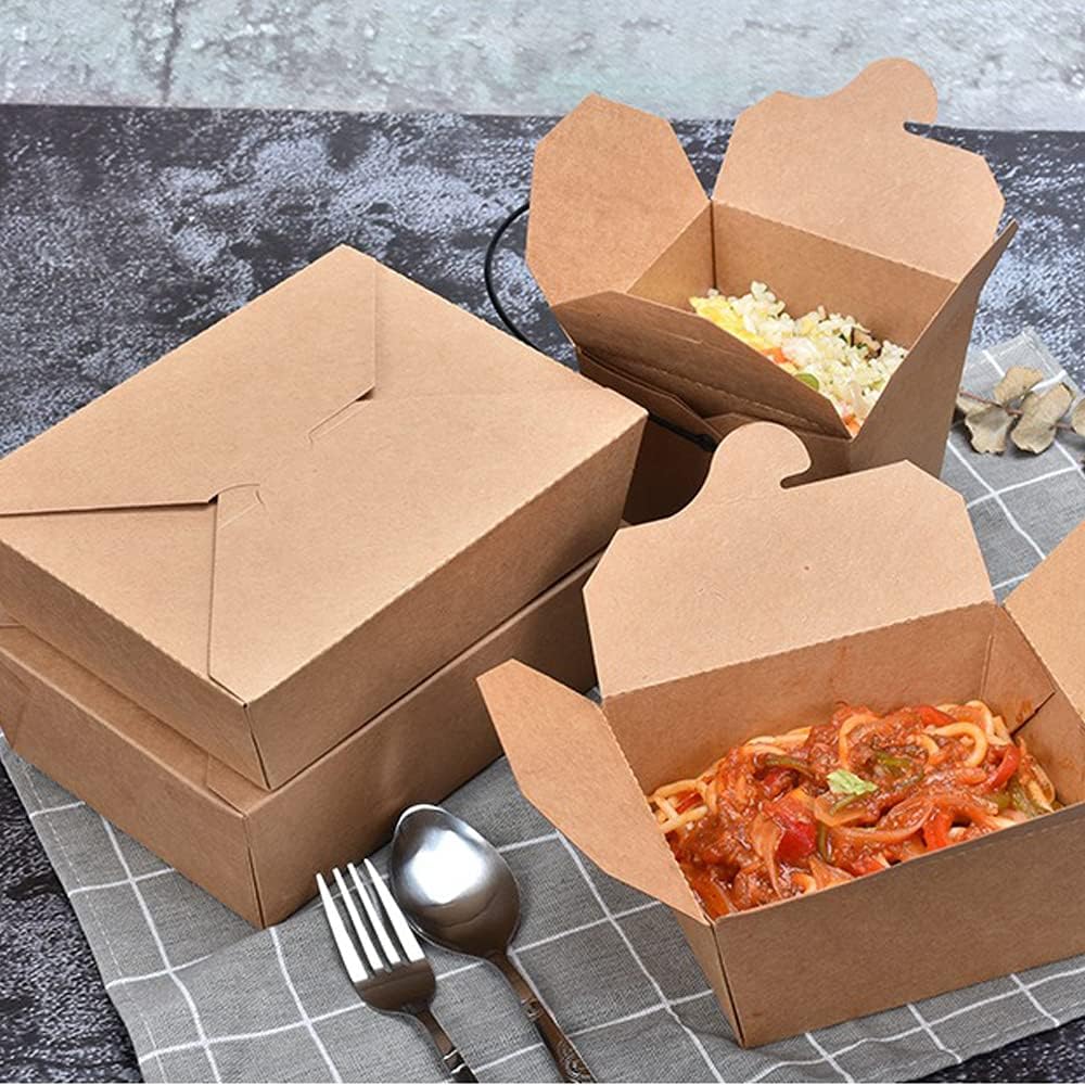 Kraftpapier Lunchboxen Set 25 Stück, 750ml