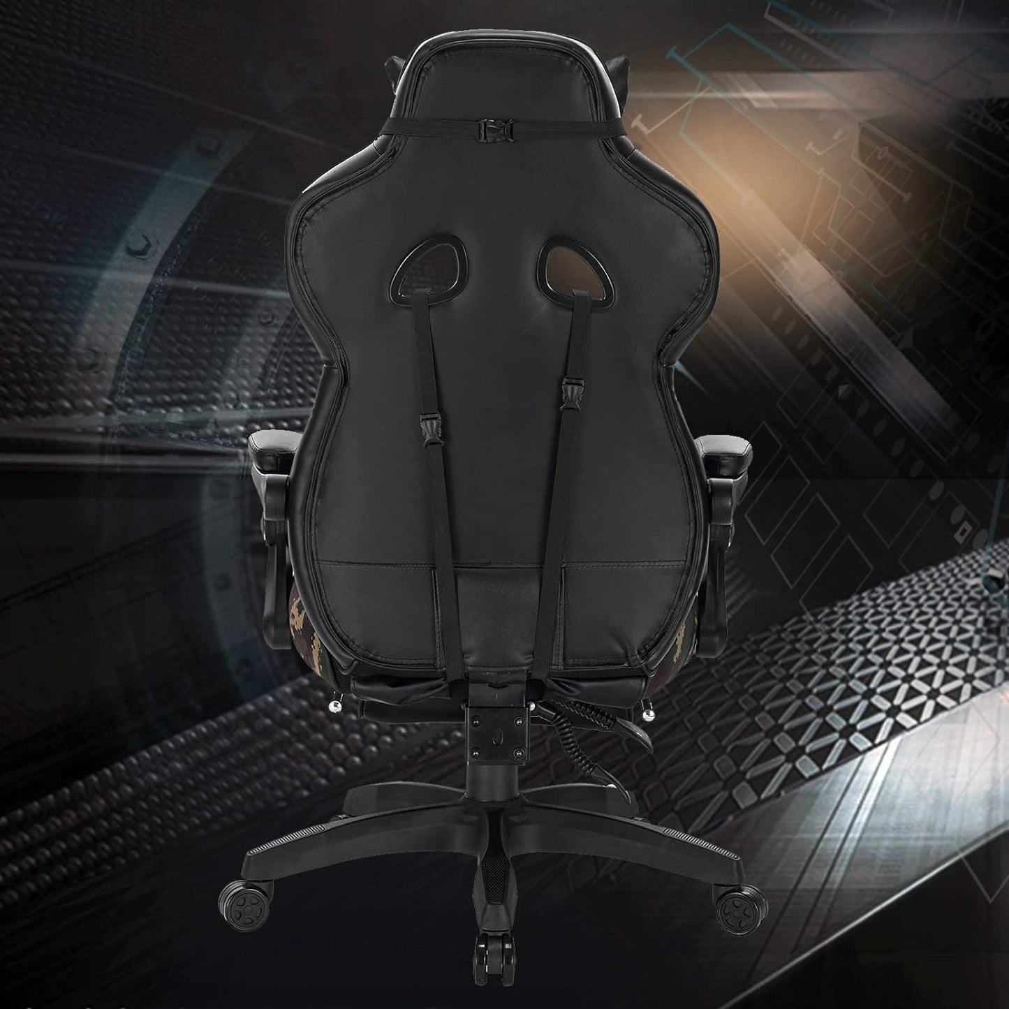 Gaming PC-Stuhl, Camouflage ; Kunstleder