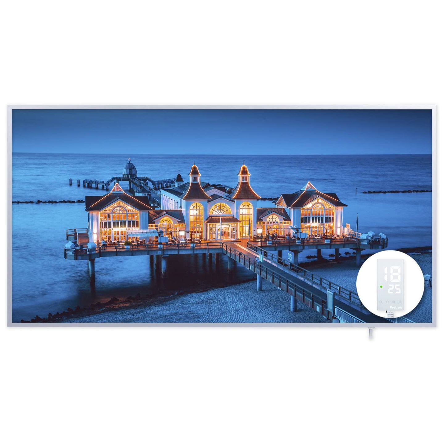 Infrarotheizung Wandheizung mit Smart-Thermostat, 120385 - Seebrücke