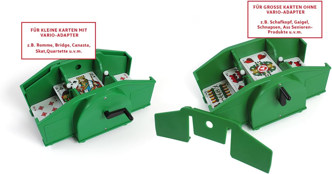 Kartenmischer Vario mit Handkurbel, Kartenmischer