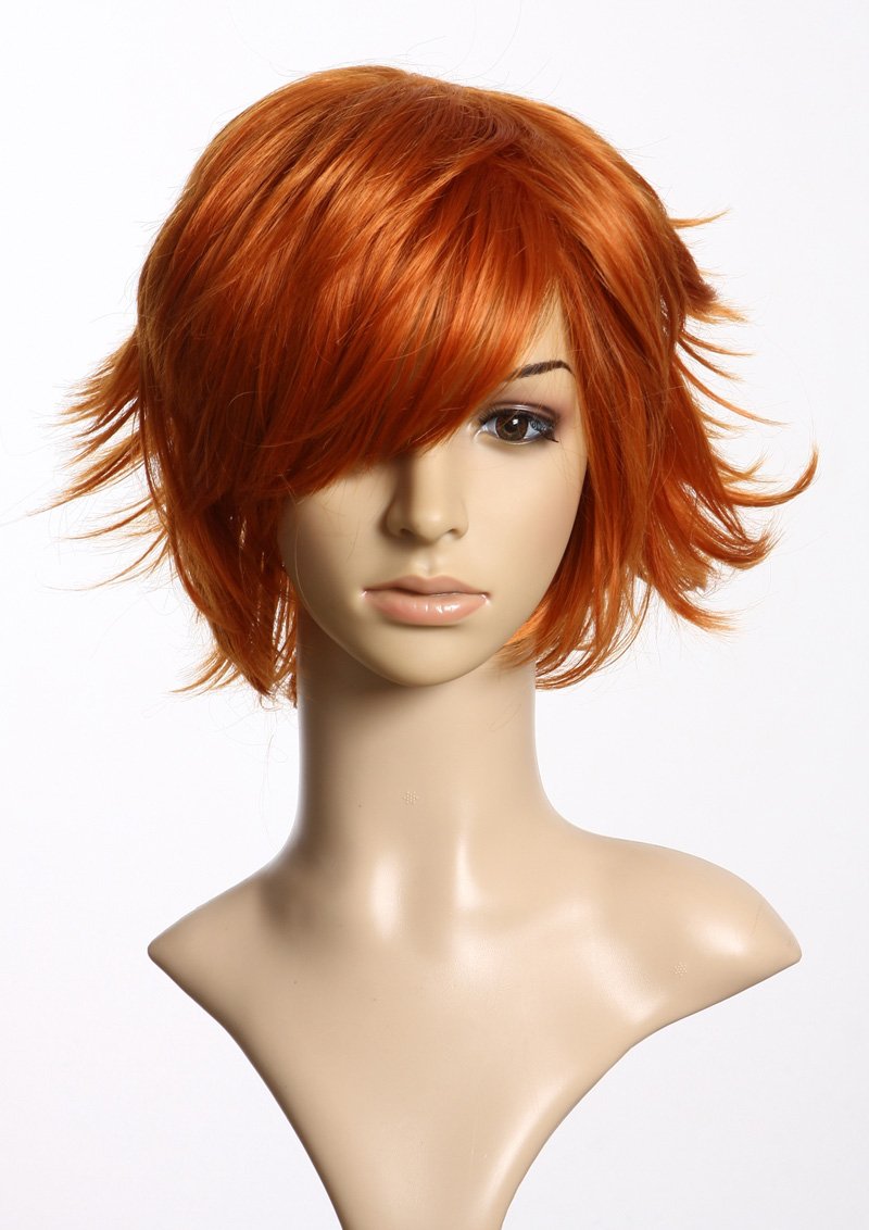 Kurzhaarperücke C178, orange