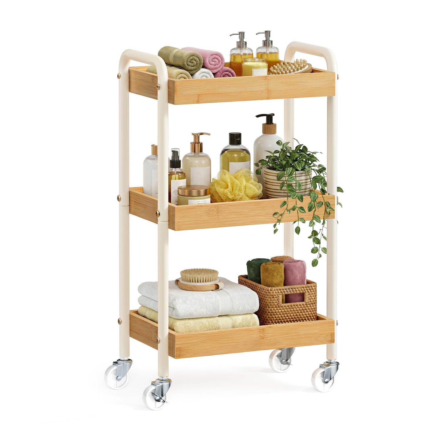 Servierwagen, Naturbeige