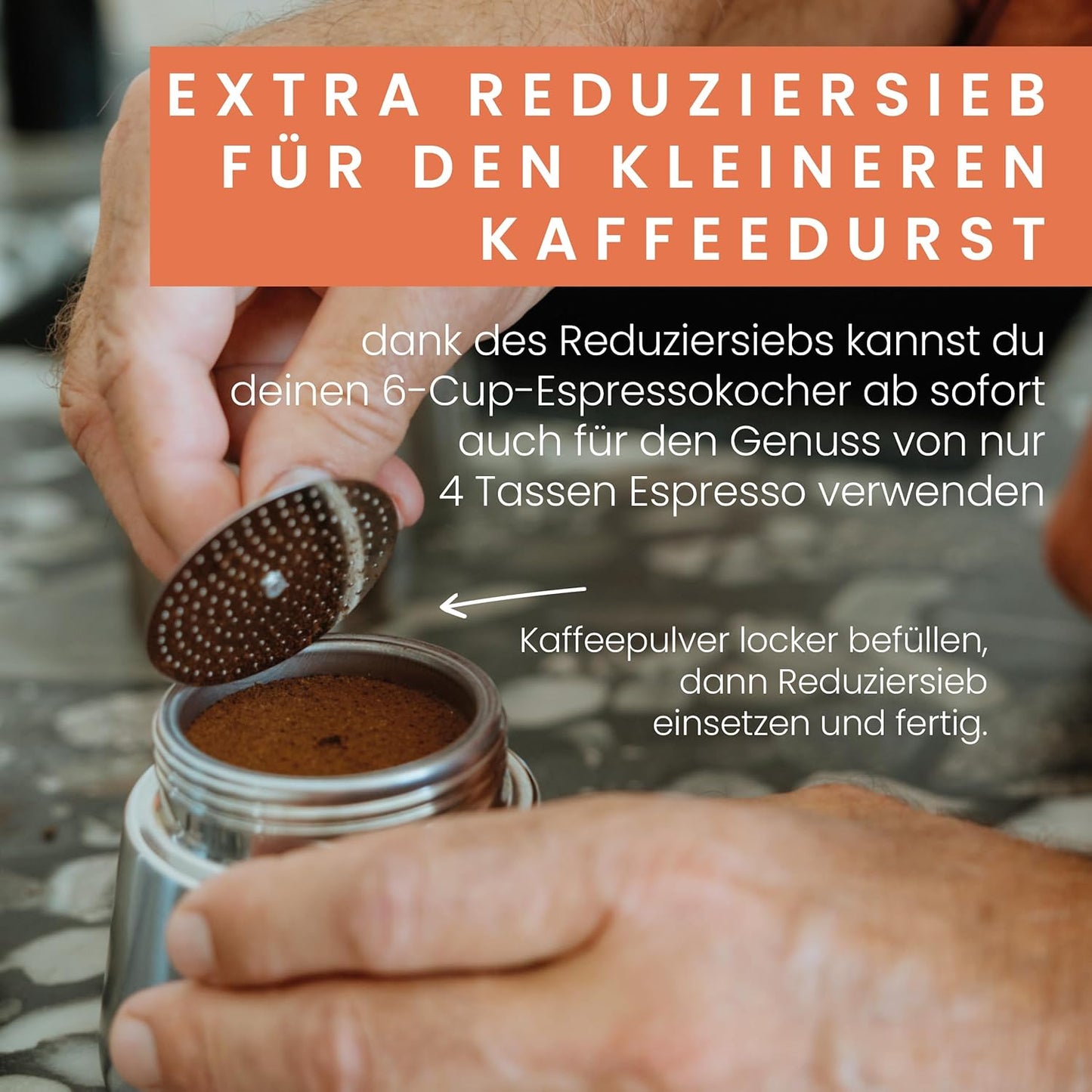 Espressokocher, 6 Tassen (300ml)