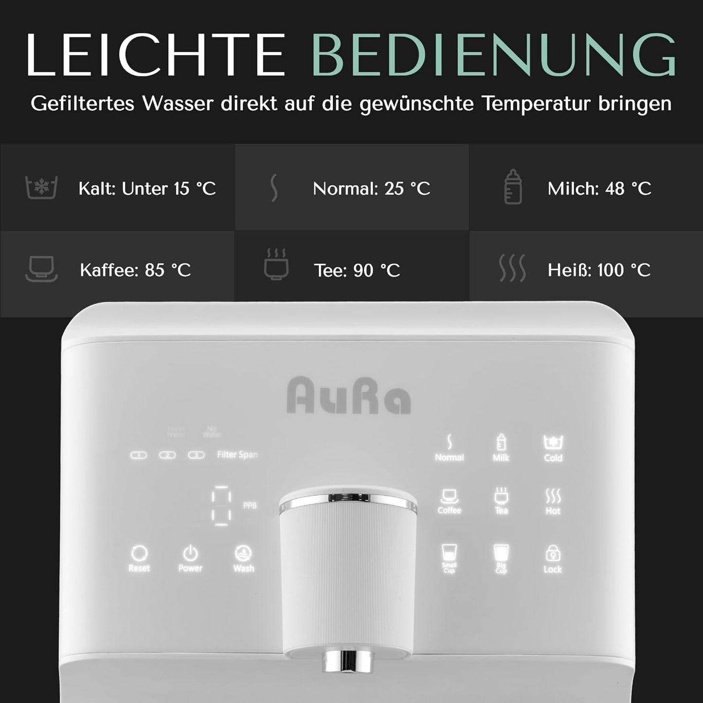 Osmose-Wasserfilter ohne Tank für Zuhause, System: Mit Festwasseranschluss Weiss