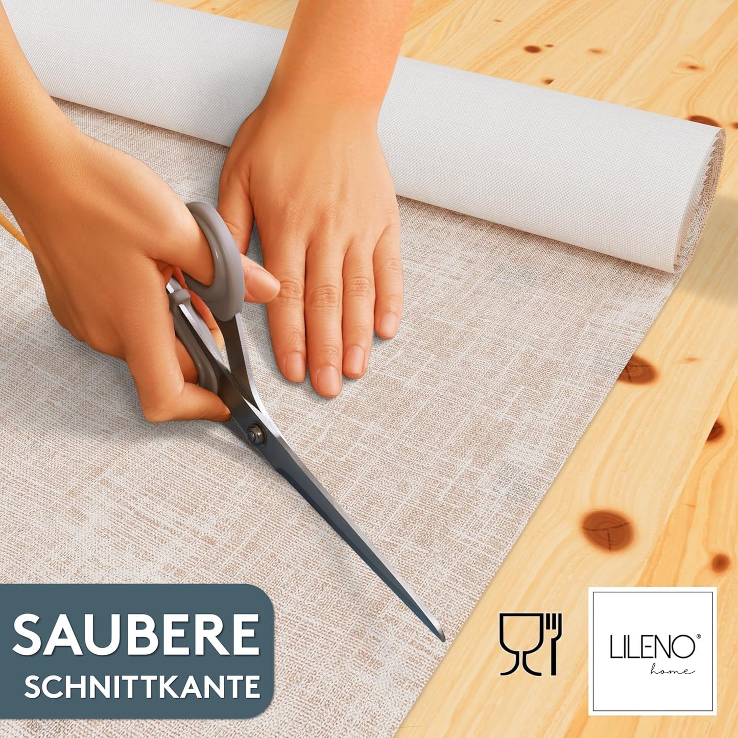 Tischdeckenrolle Mélange, abwaschbar, 1,10 x 25 m Mélange Taupe