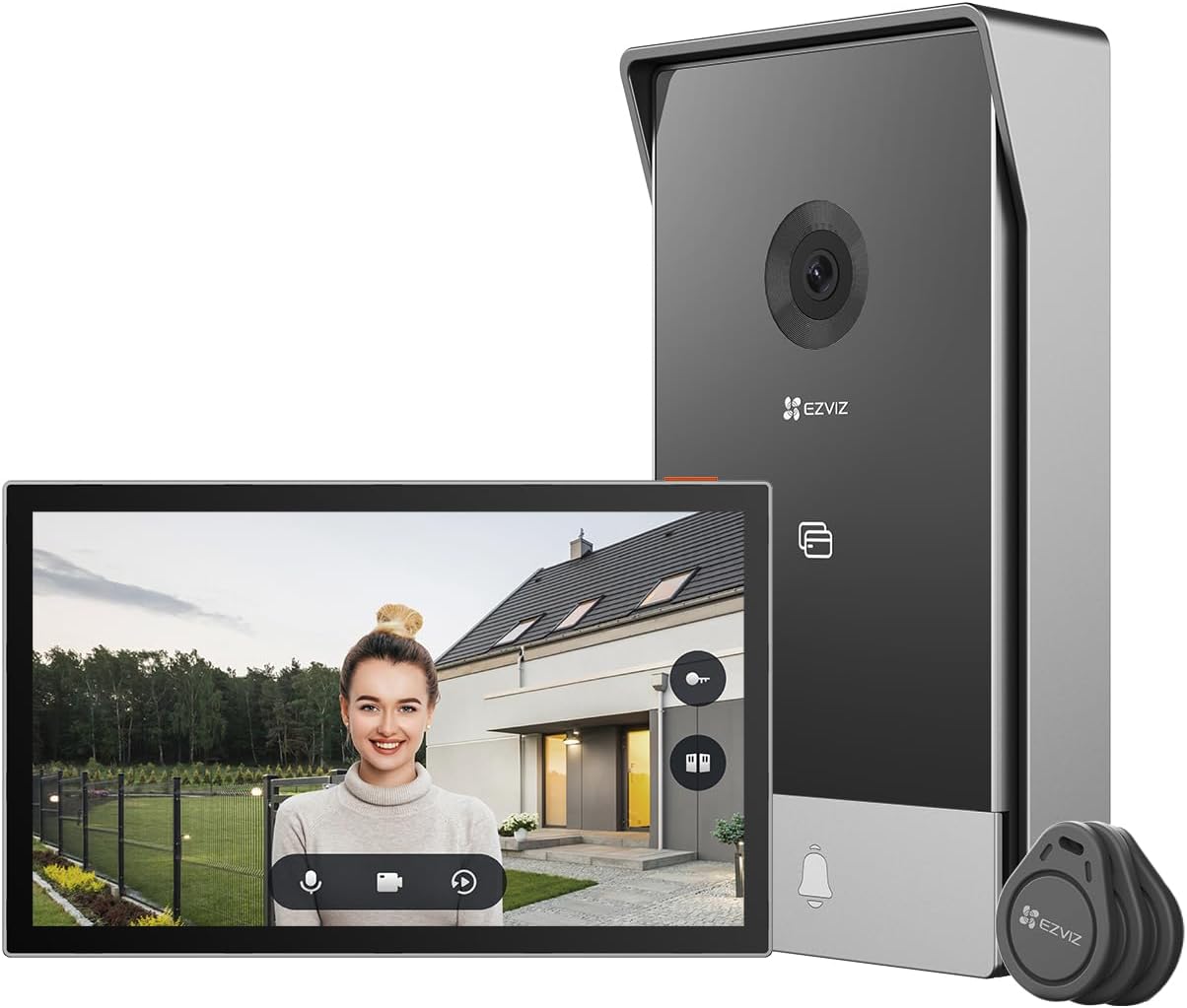 Video-Türsprechanlage mit Kamera und Touchscreen, Türsprechanlage Cp7