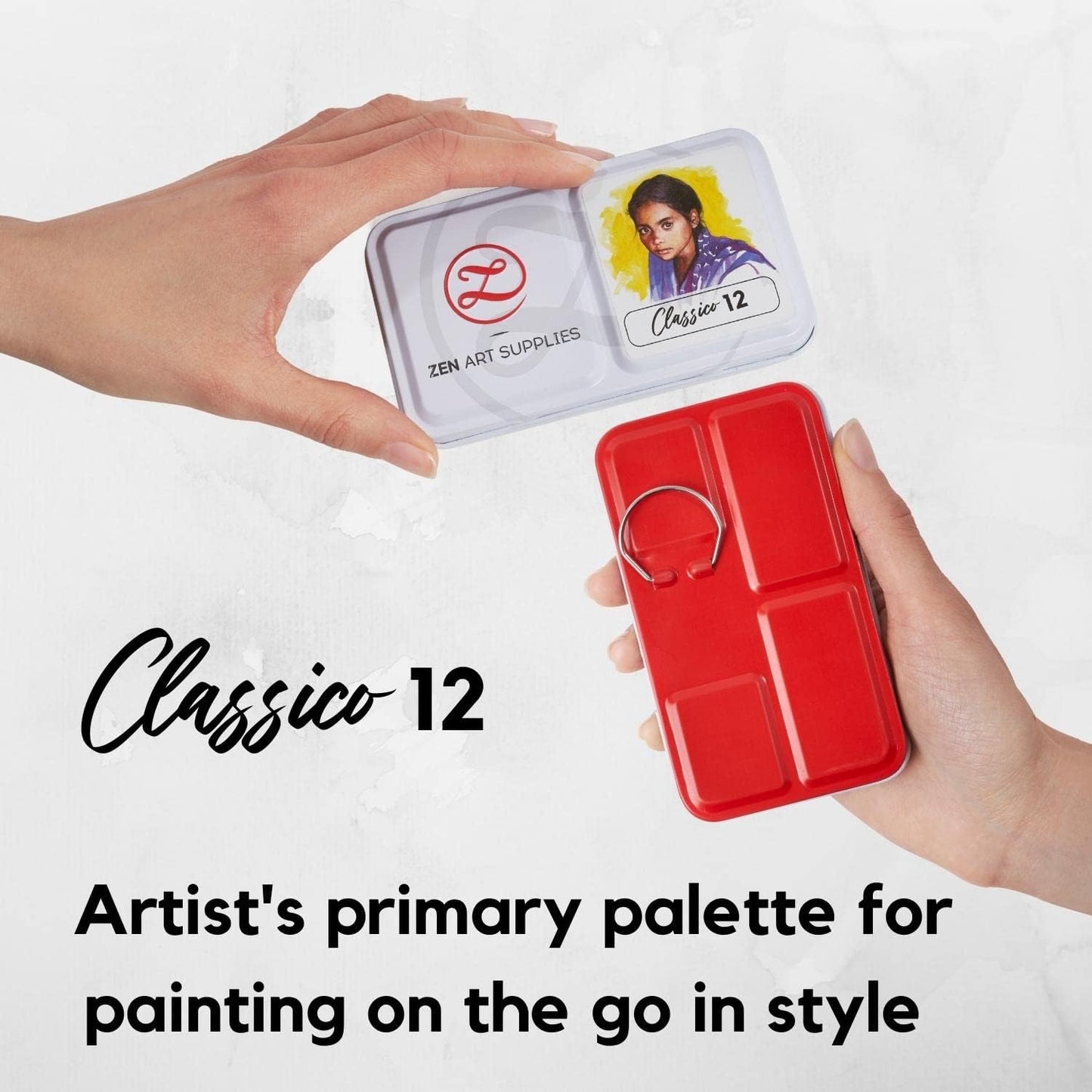12er-Set Aquarellfarben Classico, Classico 12 Farben