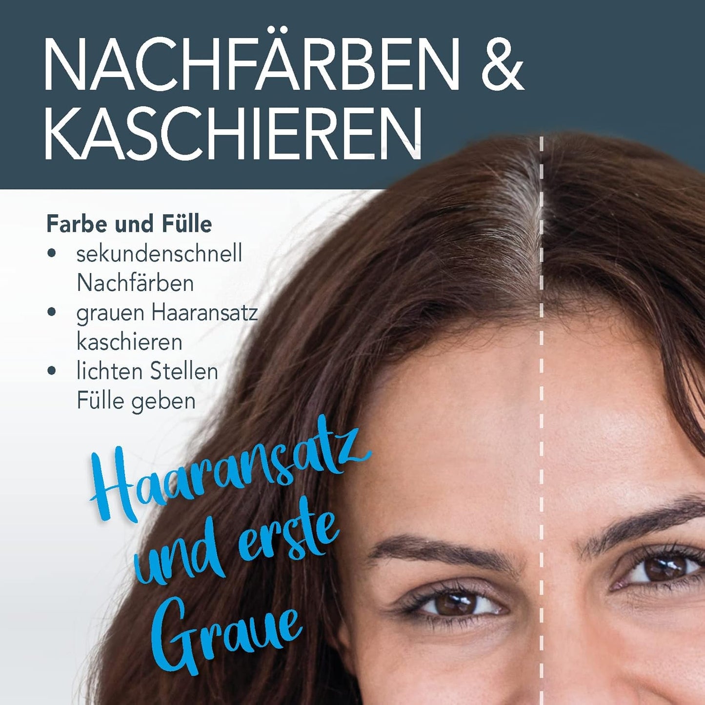 Streuhaar zur Haarverdichtung und Ansatzkaschierung, Dunkelbraun