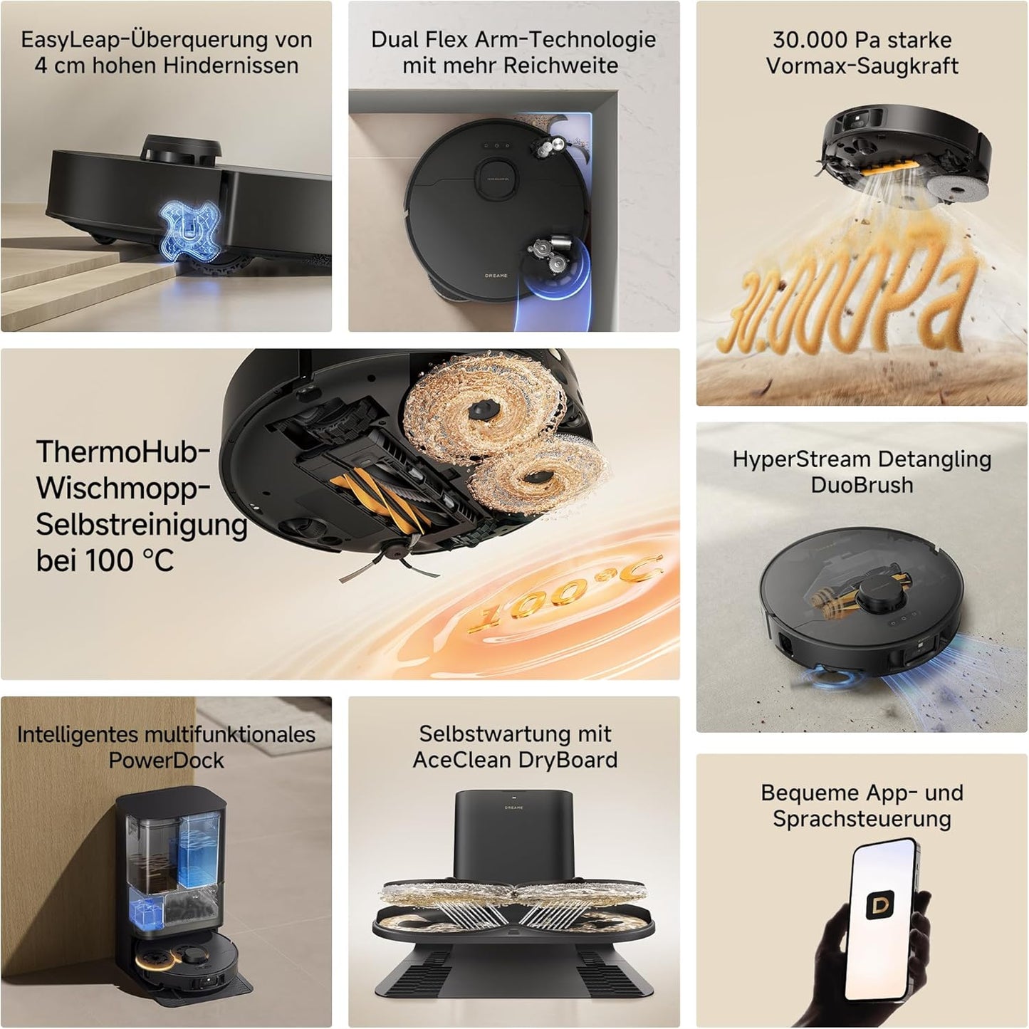 L50s Pro Ultra Saugroboter mit Wischfunktion & Selbstreinigung, L50s Pro Ultra Schwarz