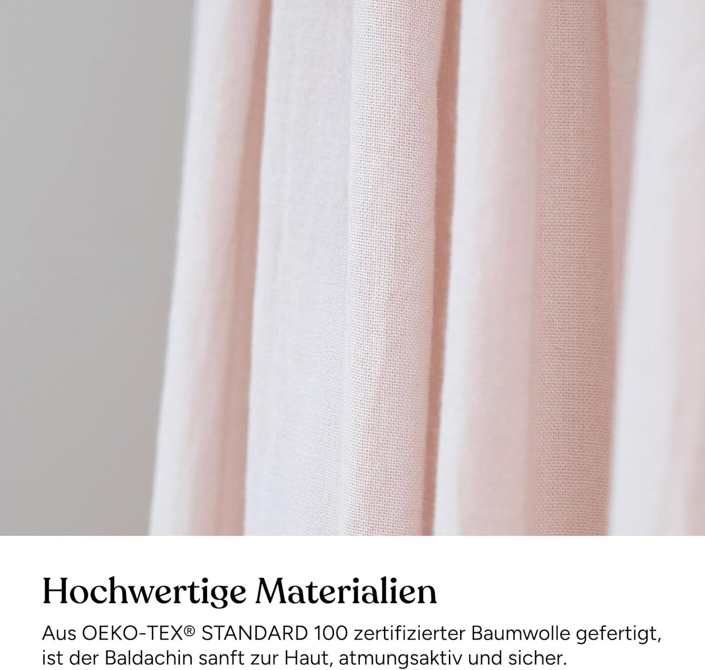 Baldachin für Kinderzimmer, Beige