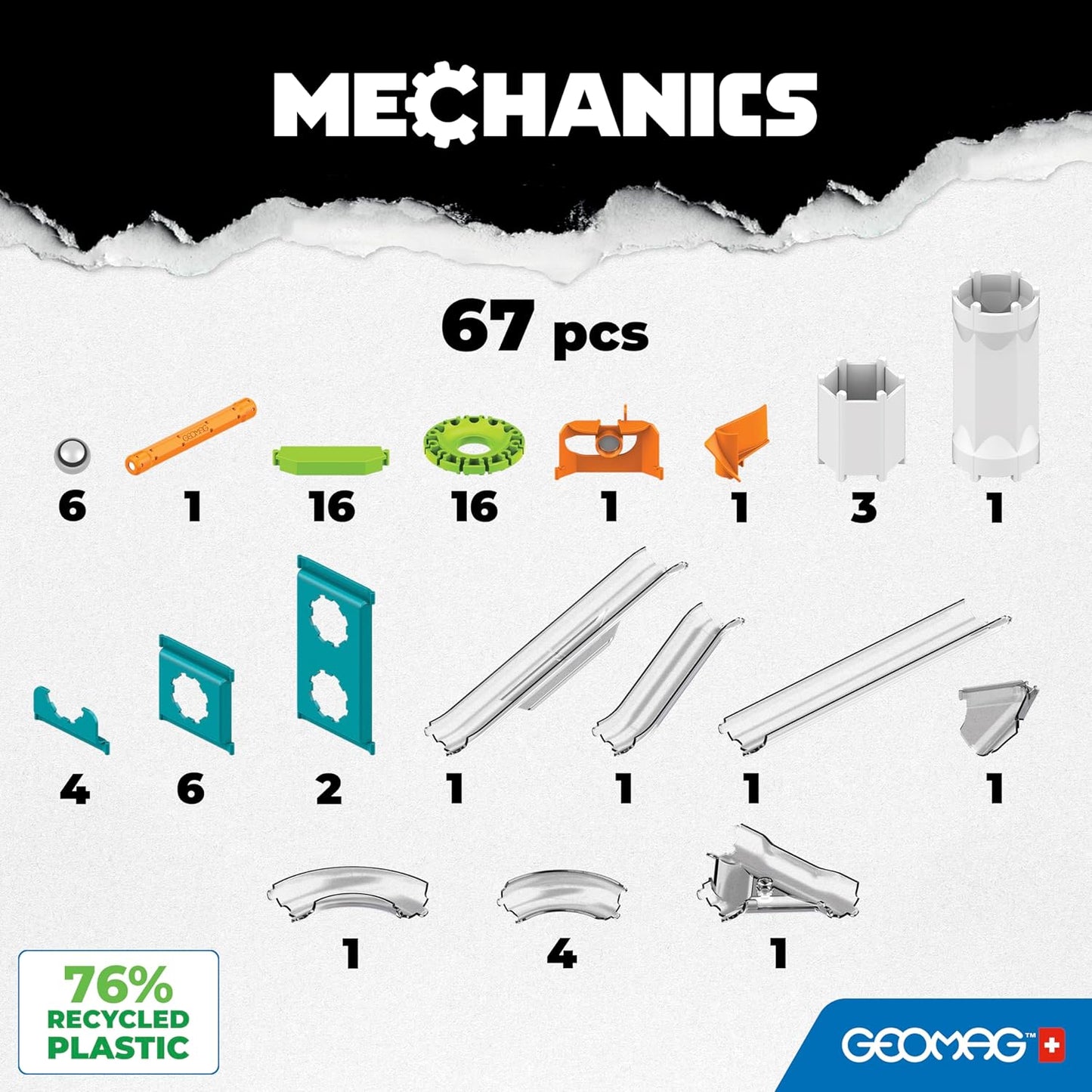 Mechanics Gravity, 67 Stück Green