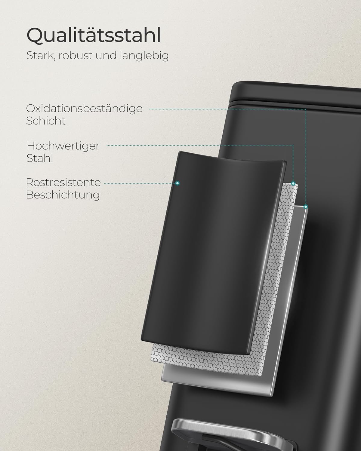 Kosmetikeimer, schwarz 10 L
