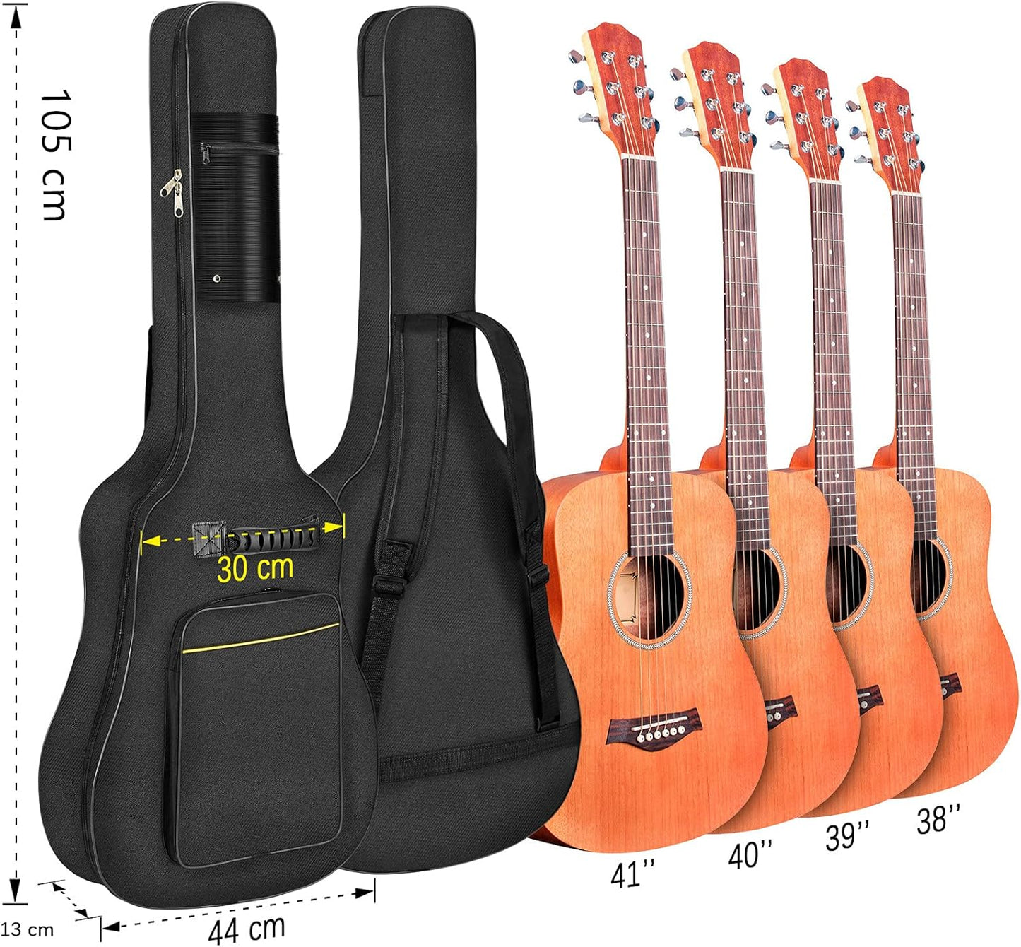 Gitarrentasche für Akustikgitarre 40-41 Zoll, A2