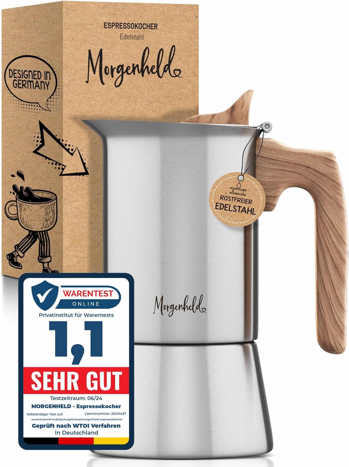 Espressokocher, 200ml (4 Tassen)