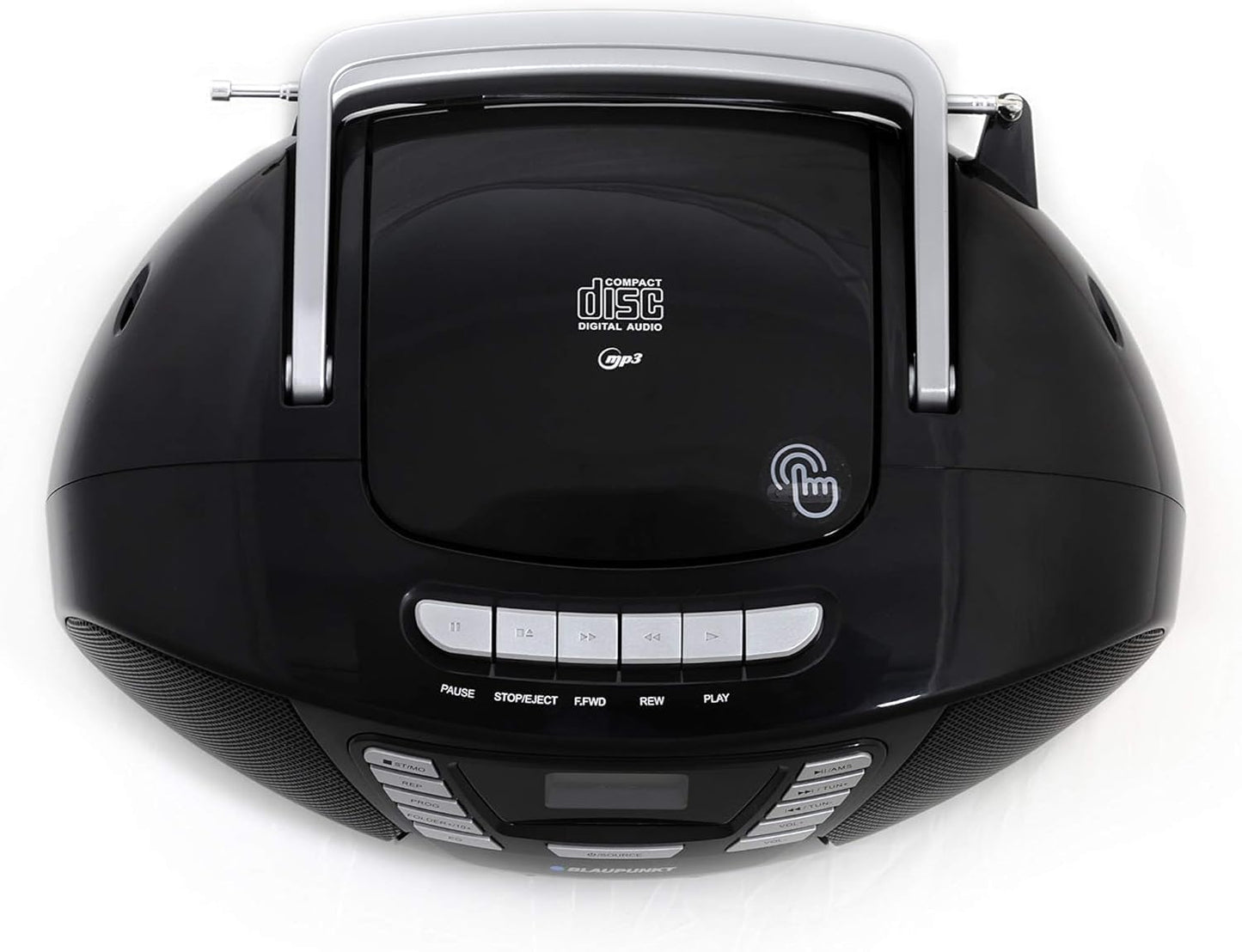 Tragbarer CD-Player mit Bluetooth, Schwarz
