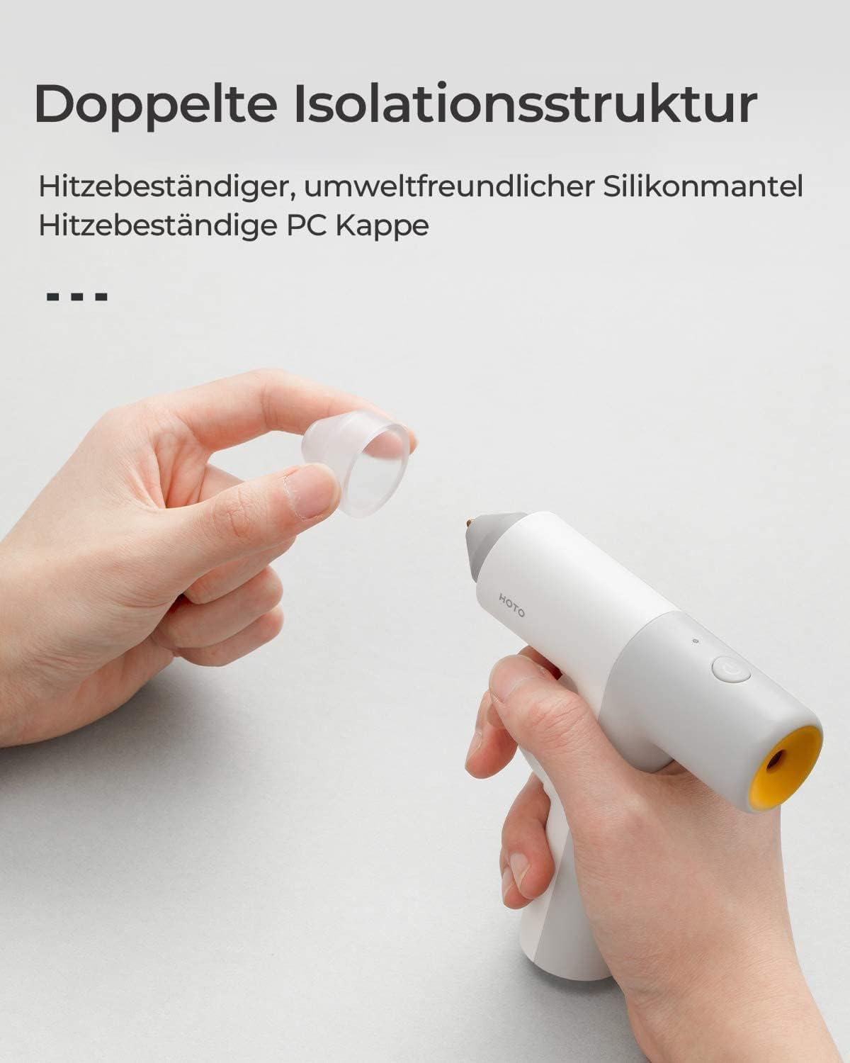 Akku-Heissklebepistole mit 10 Klebesticks