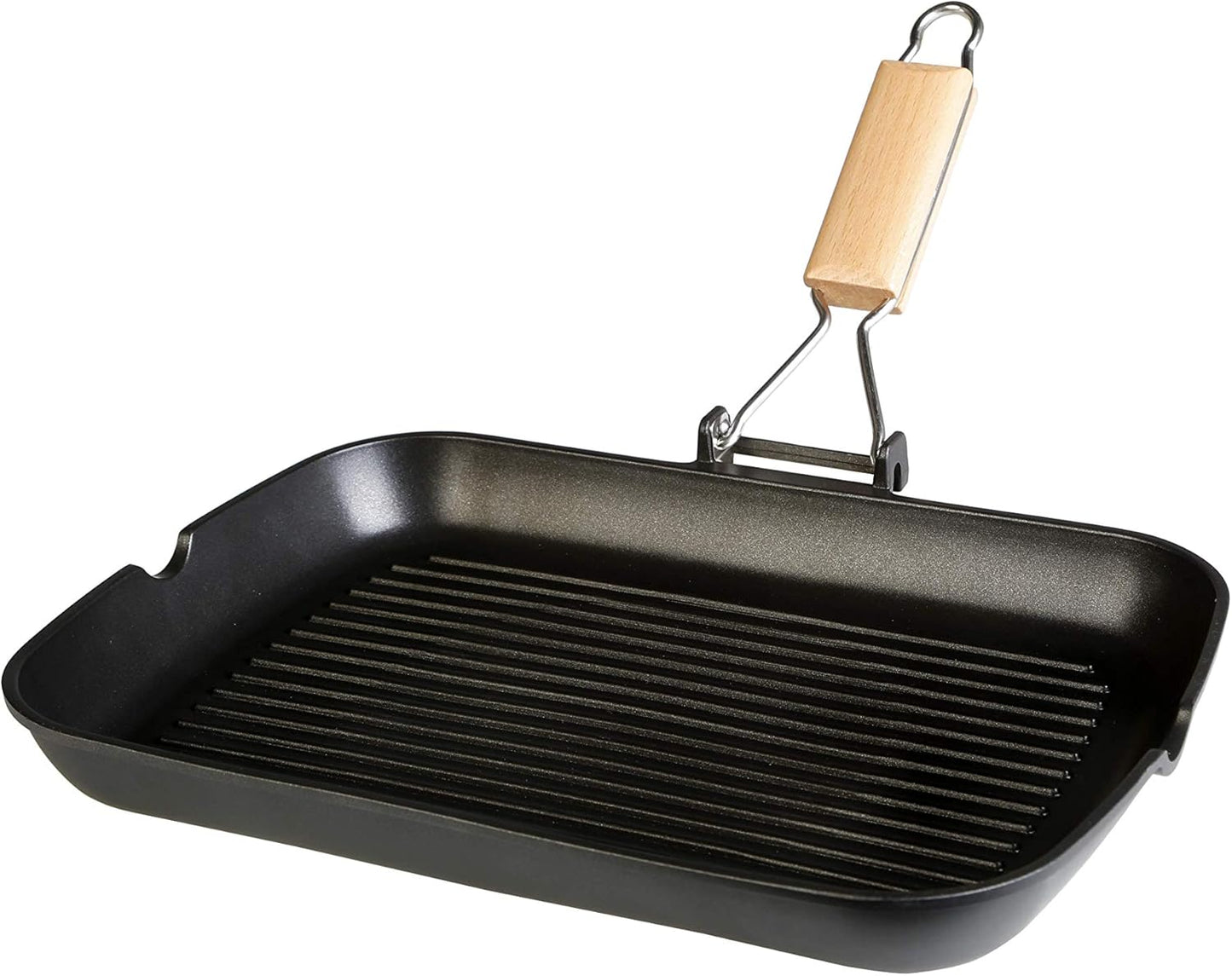 Antihaft-Grillpfanne aus Aluminium, 34 x 24 cm