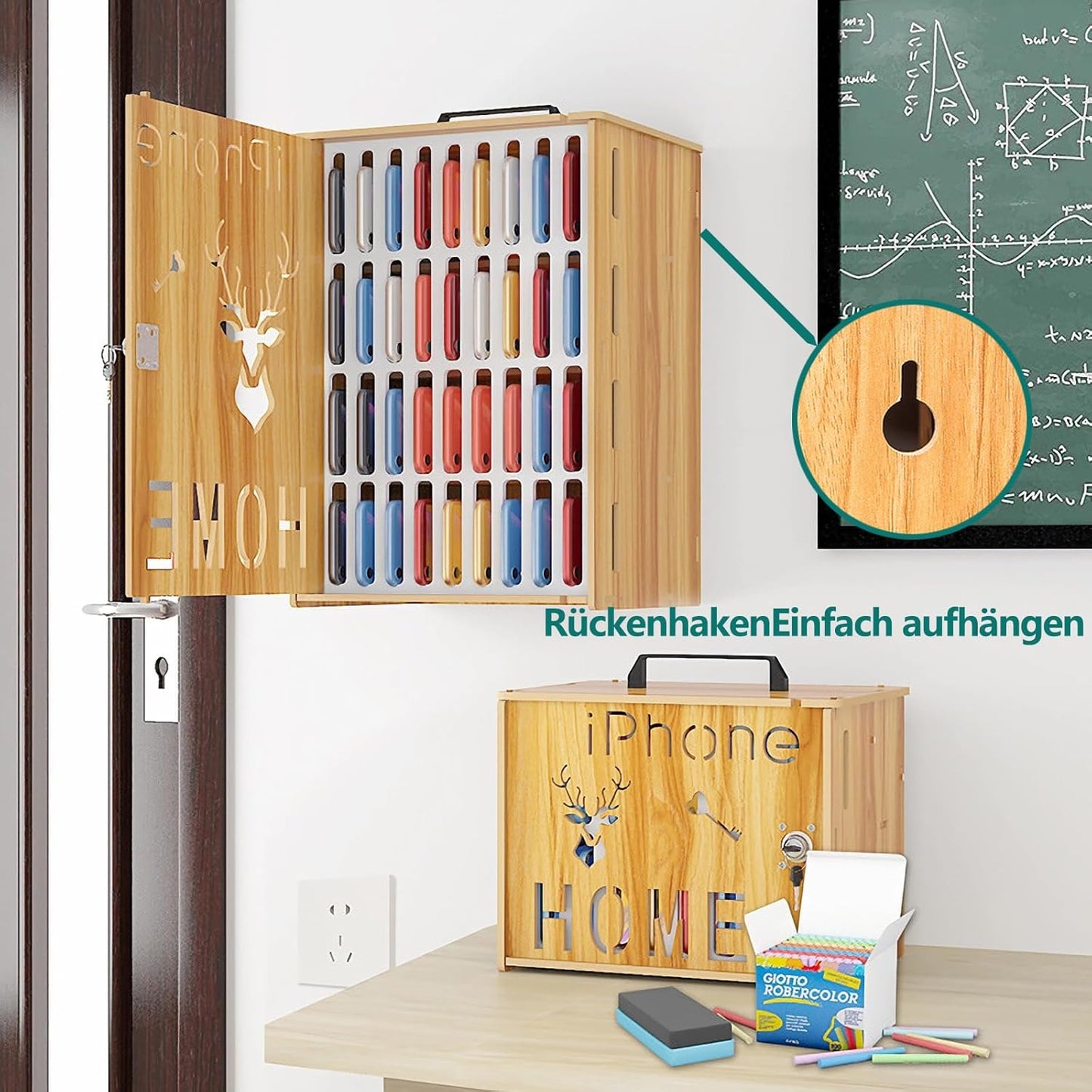 Handy Aufbewahrungsbox abschliessbar (36 Schlitze), 1er-Pack
