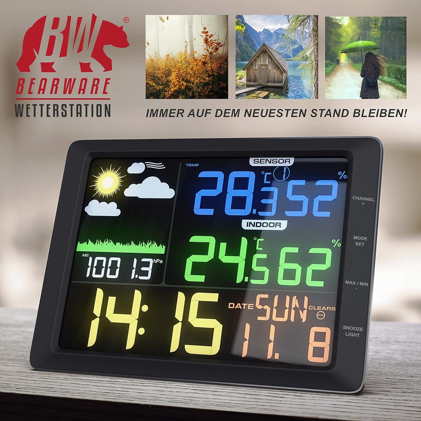 Wetterstation mit Farbdisplay