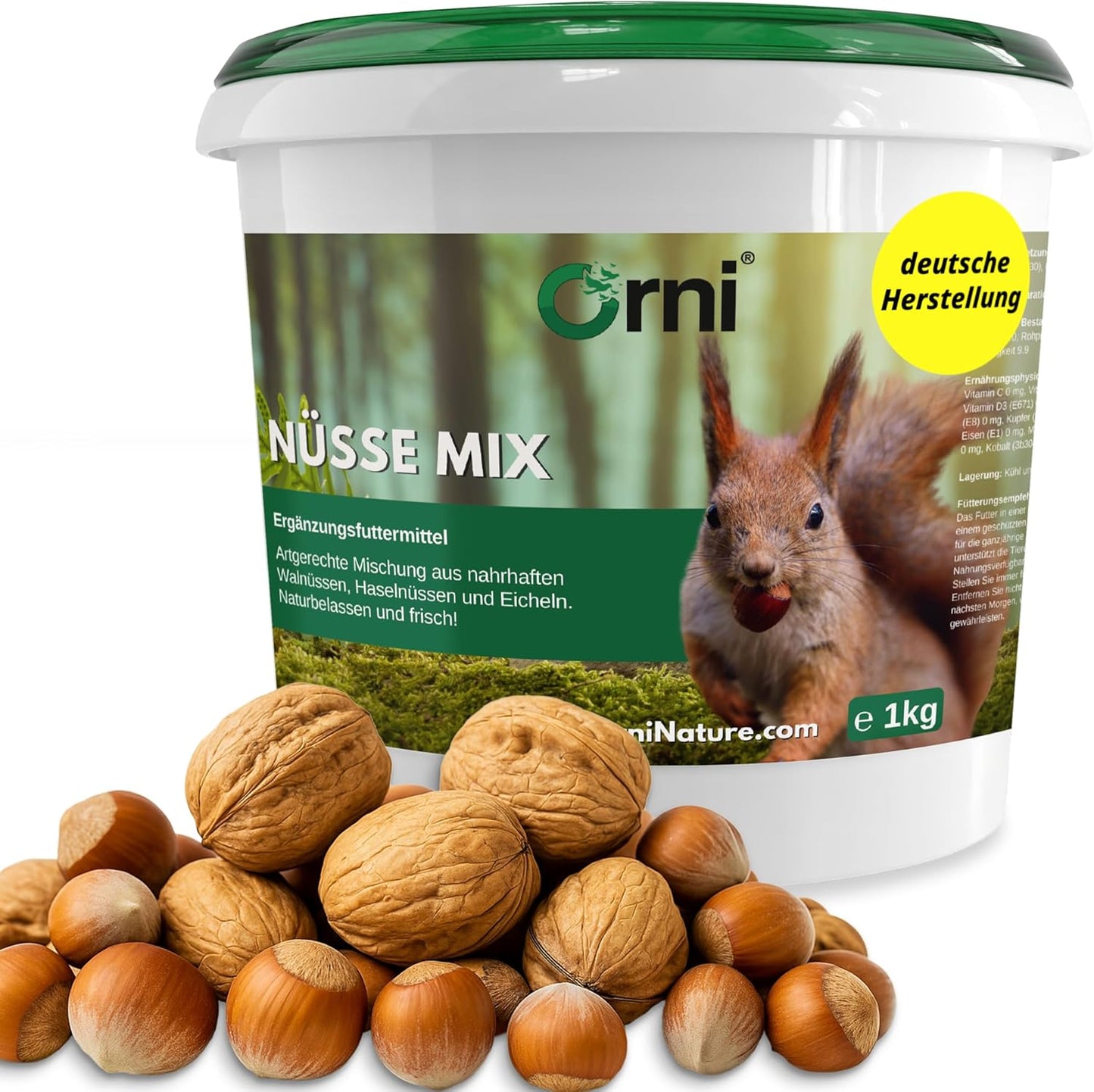 Eichhörnchen Nussmix-Futter, Nussmix
