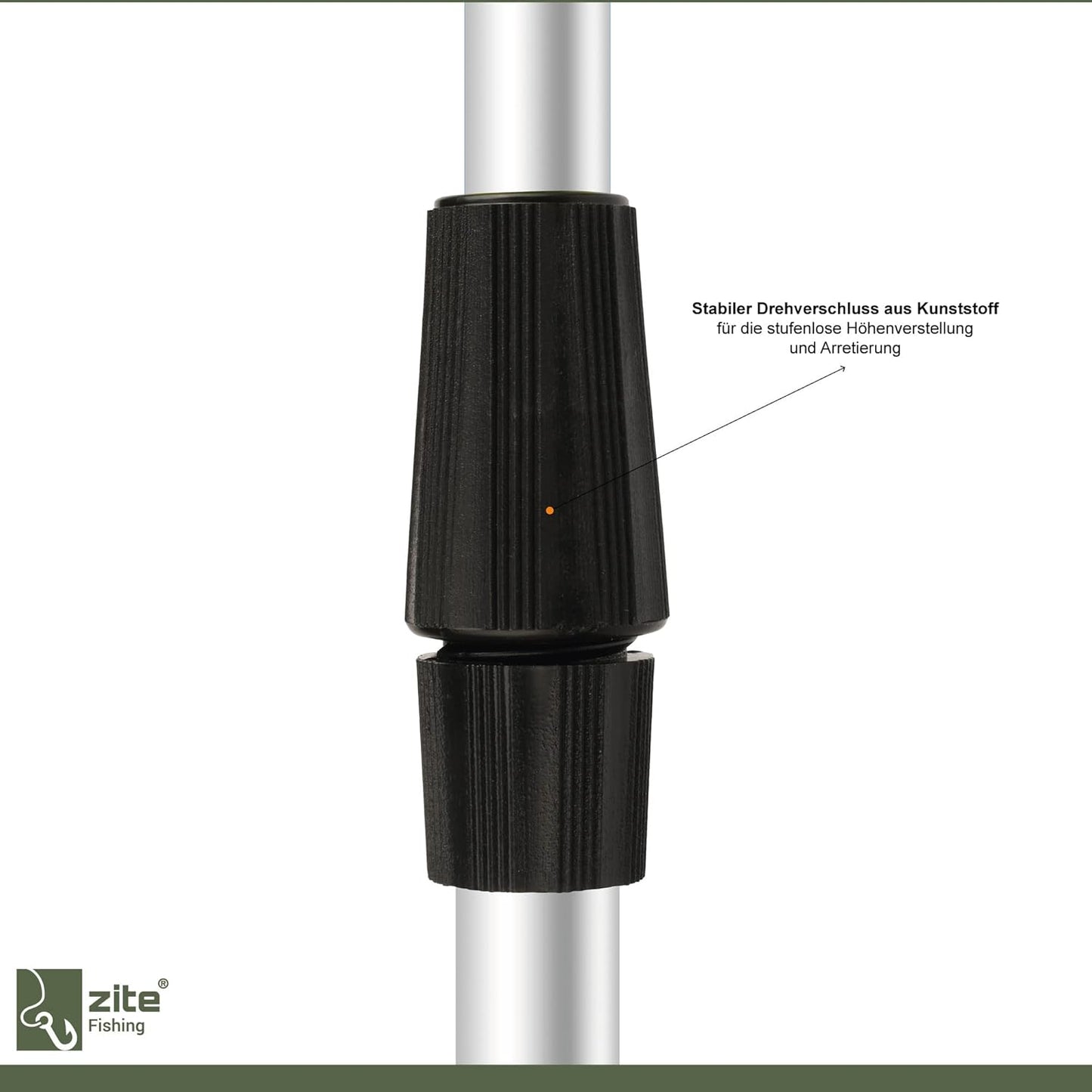 3-teiliges Teleskop Rutenhalter-Set, 75-135 cm, 3 Stück