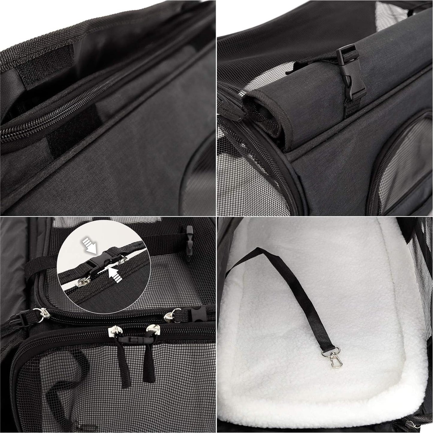 Hundetasche, Schwarz