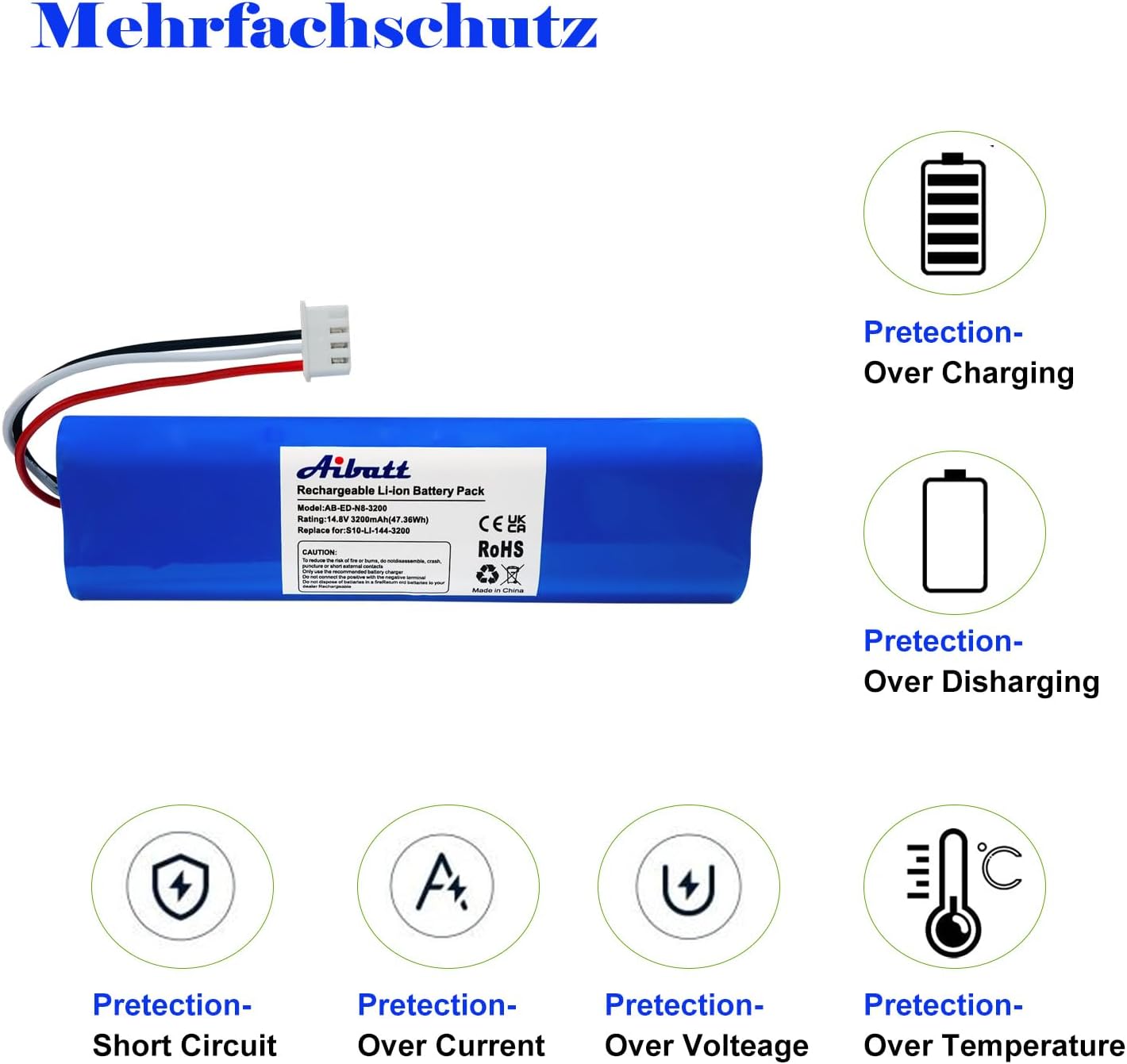 Ersatzakku für Saugroboter
