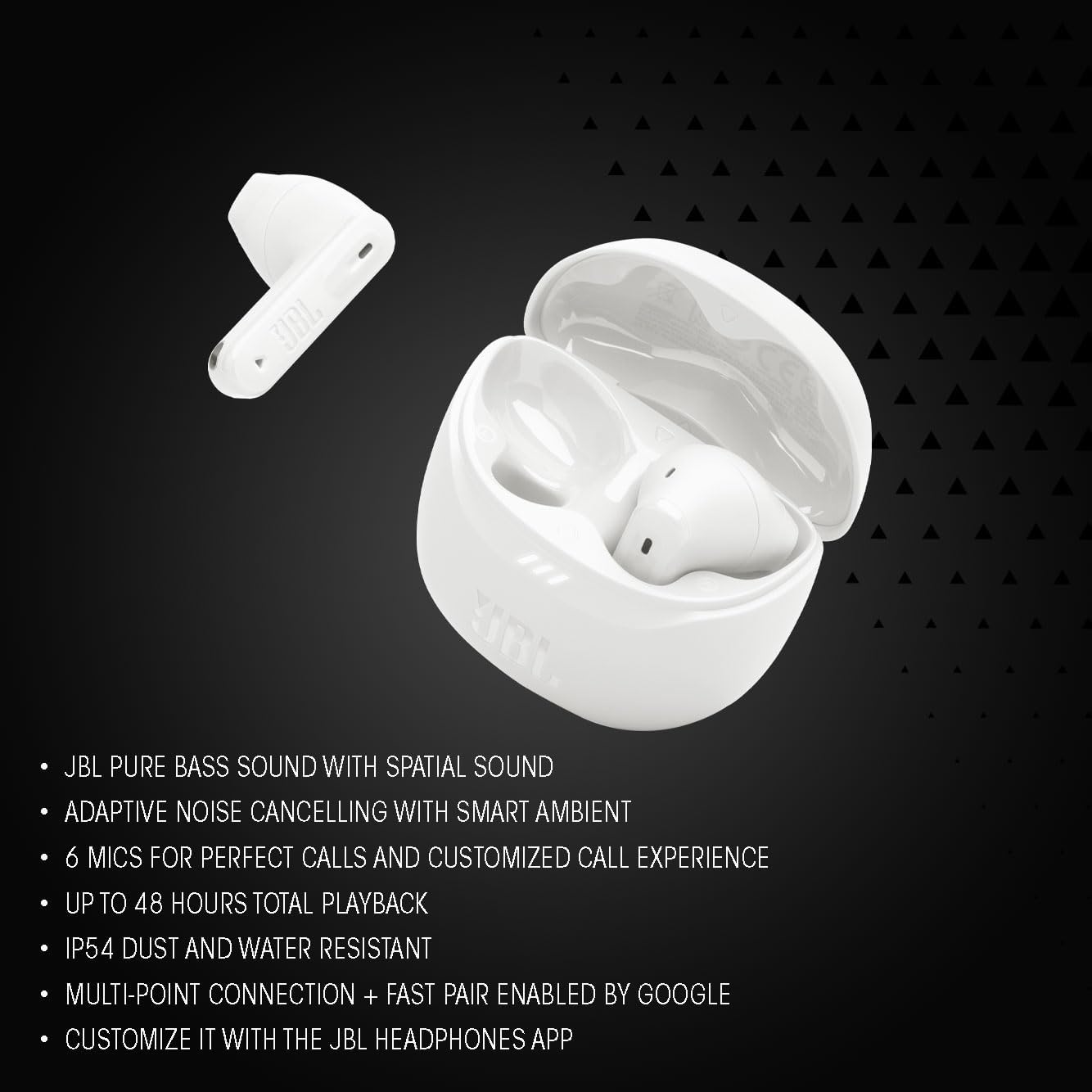 Tune Flex 2 In-Ear-Ohrhörer mit Noise-Cancelling, JBL Tune Flex 2 Black