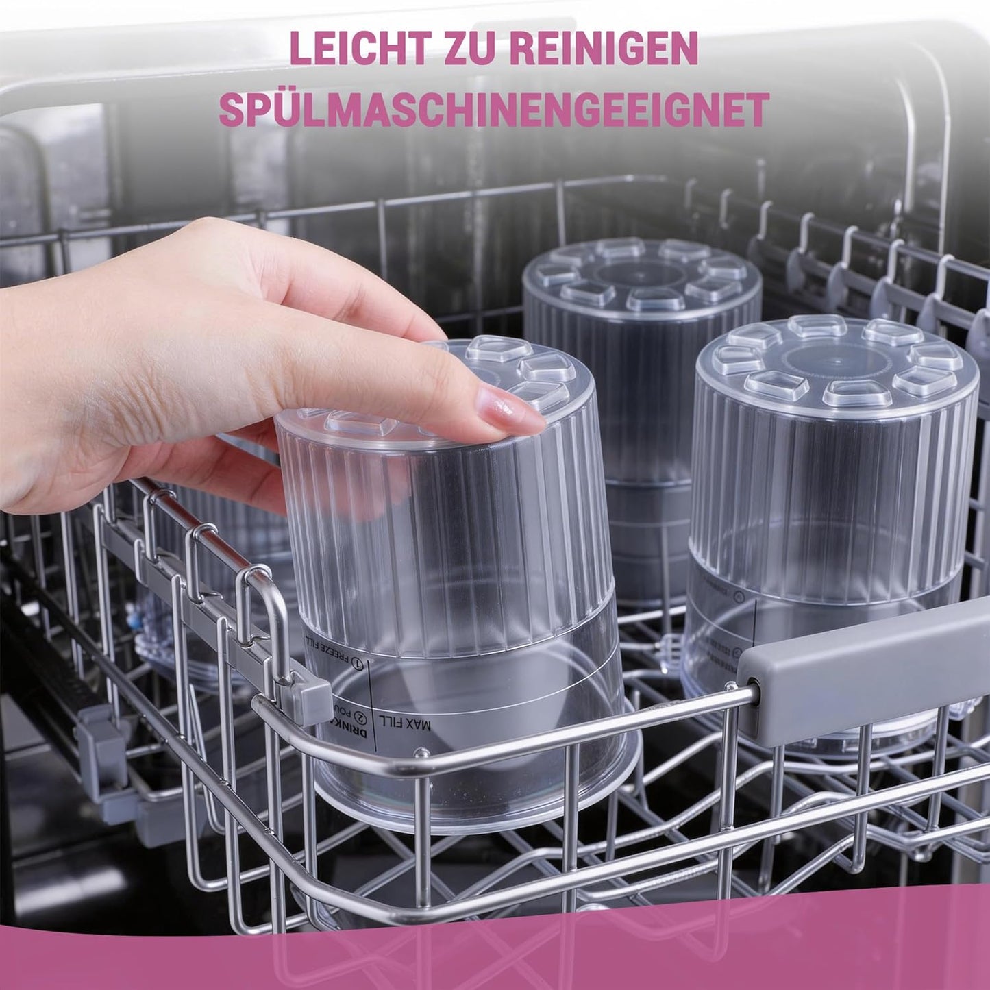Behälter-Set für Ninja Creami Deluxe Pints (4 Stück), Nc500