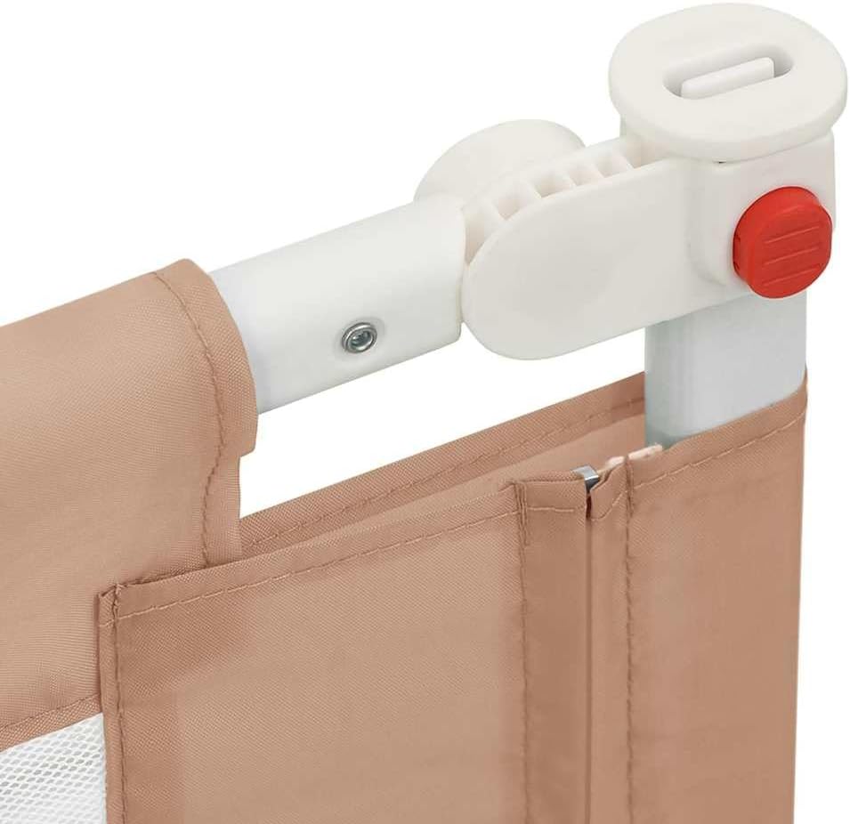 Bettschutzgitter, 200 x 25 cm, Taupe