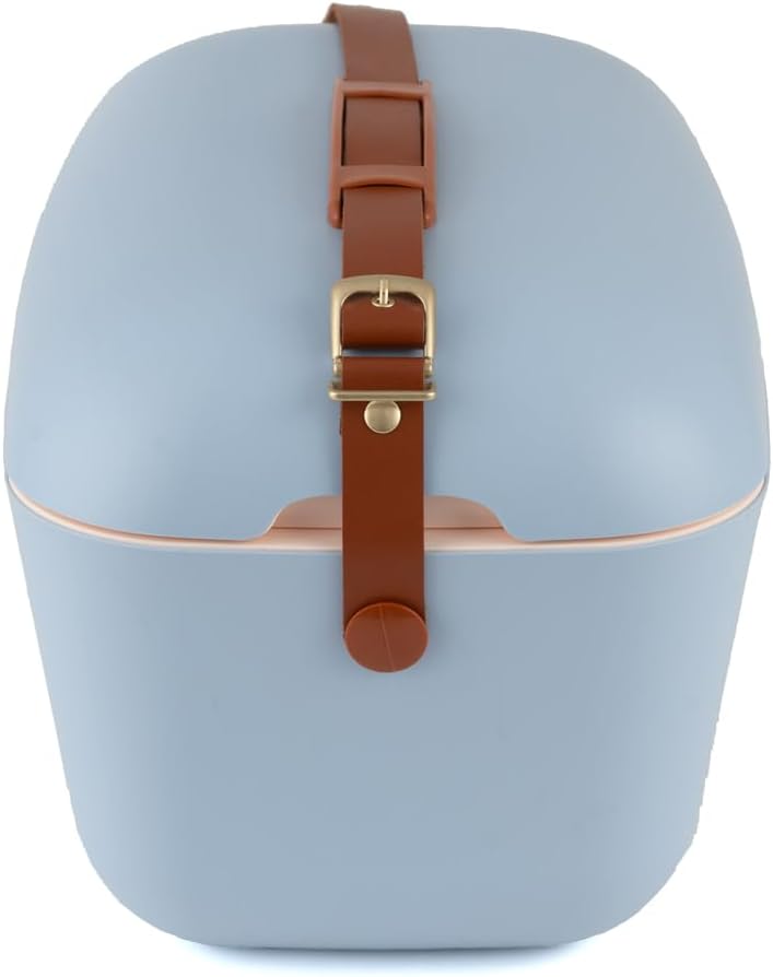 Kühlbox mit Retro-Vintage-Design, 12 L Jeans Blau