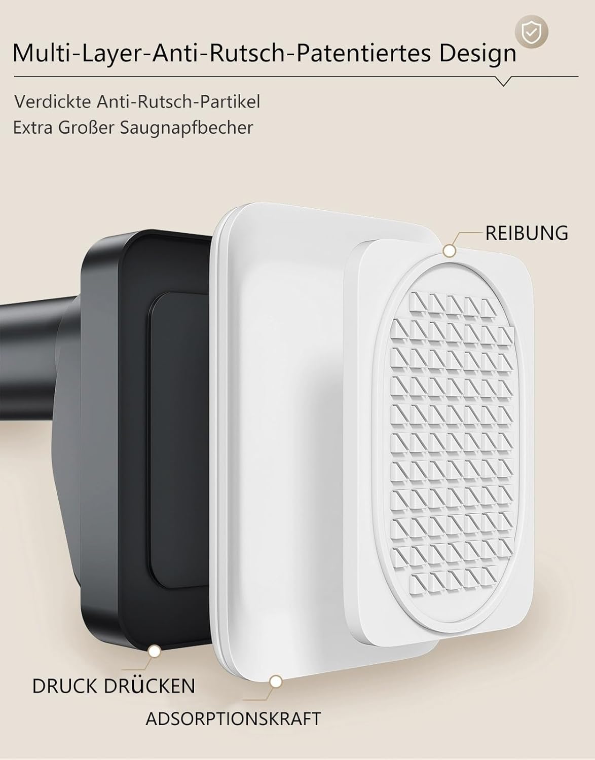 Teleskop-Gardinenstange ohne Bohren, 110-310cm Schwarz（1#）