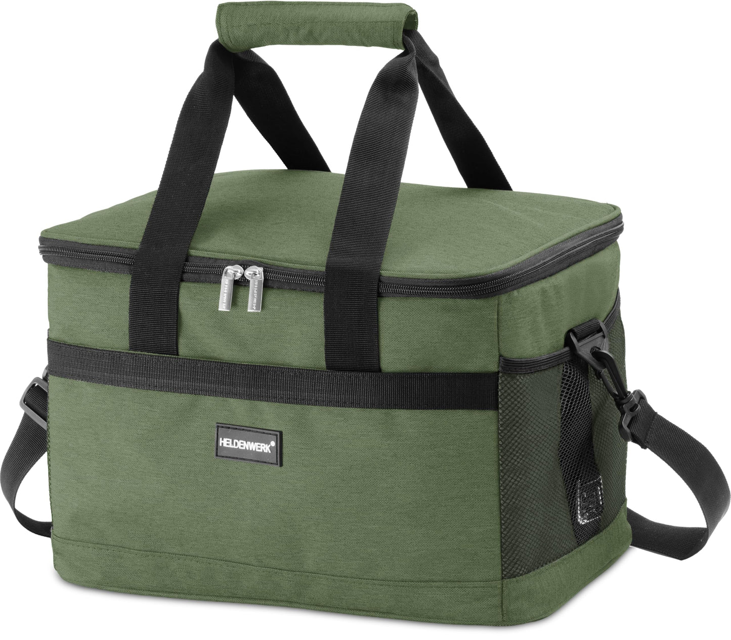 Faltbare Kühltasche, Olivgrün 20L (L35 x B23 x H25 cm)