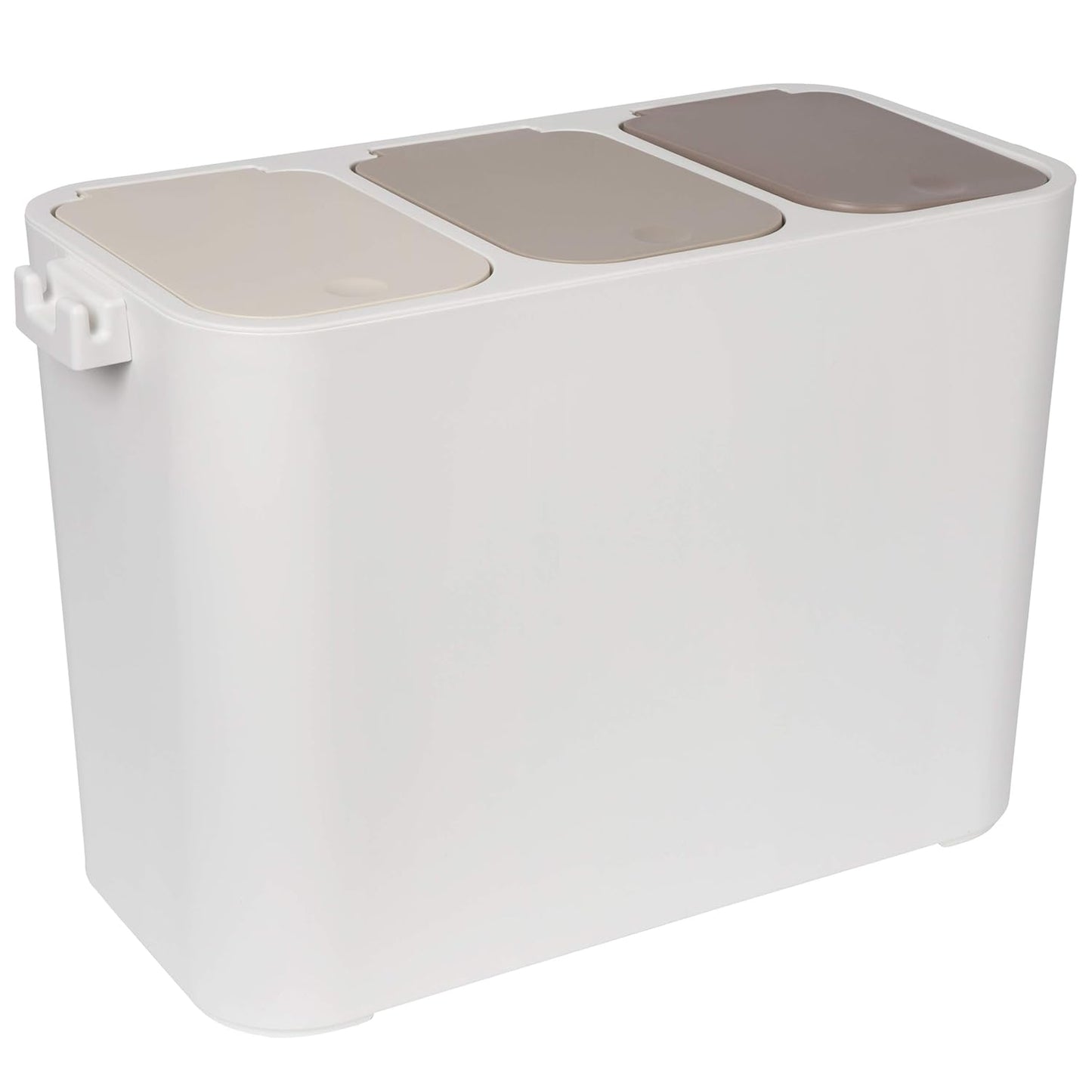 Mülltrennsystem Ben, Creme-Beige-Braun 27 Liter