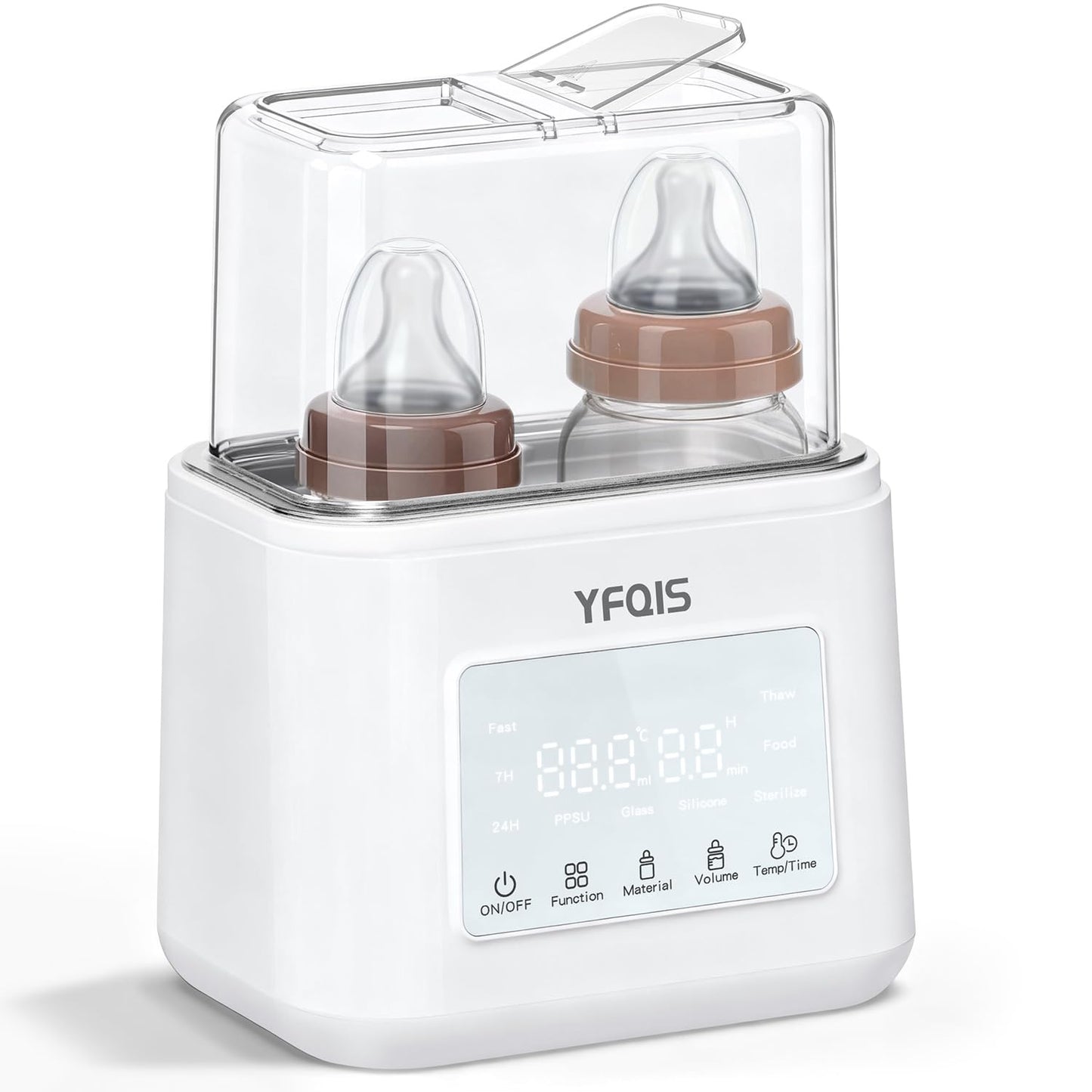 Babyflaschenwärmer mit Sterilisator, Weiss