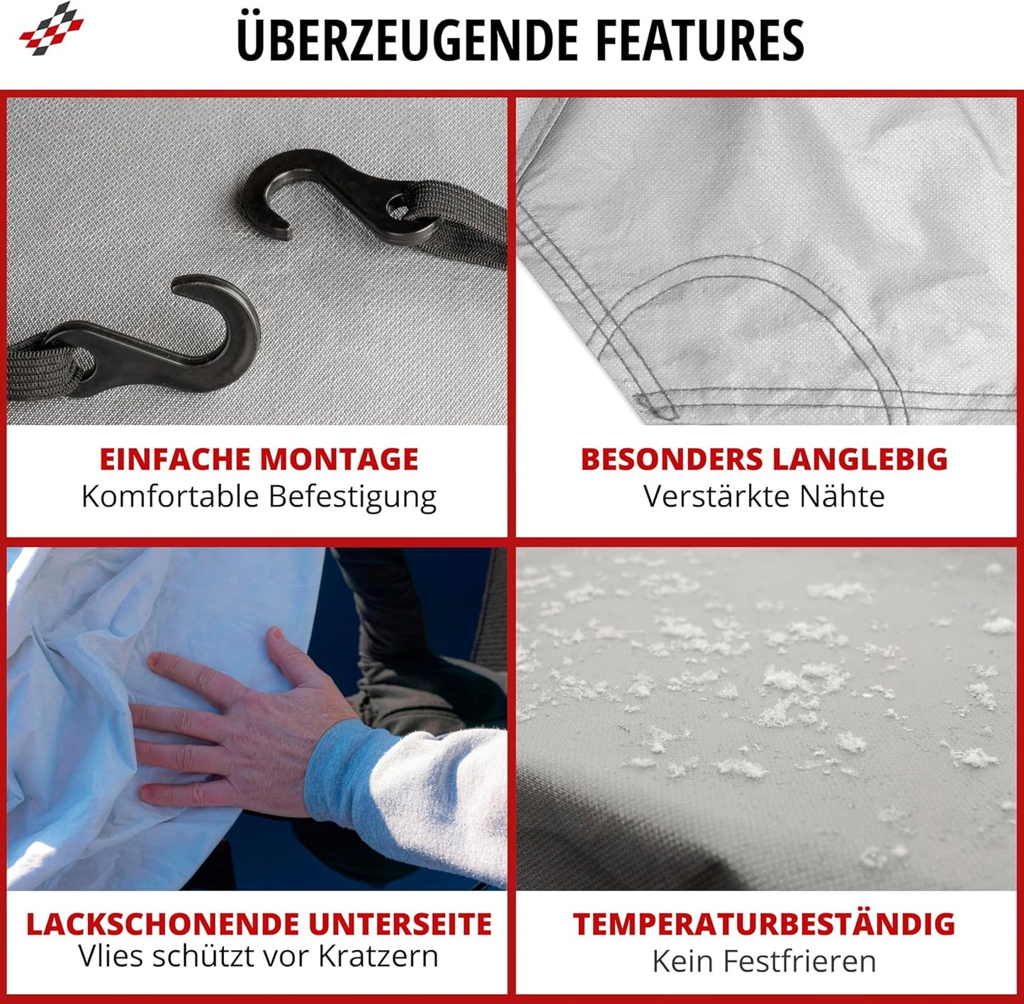 Autoabdeckplane All Weather Basic, M - silber Halbgarage
