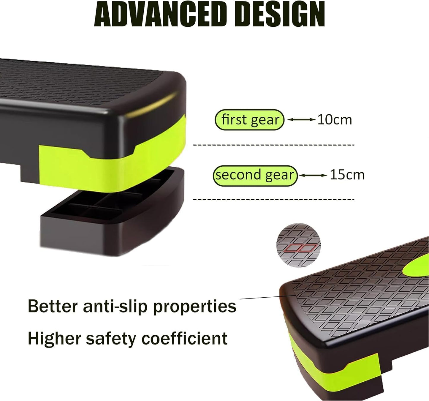 Höhenverstellbares Steppbrett