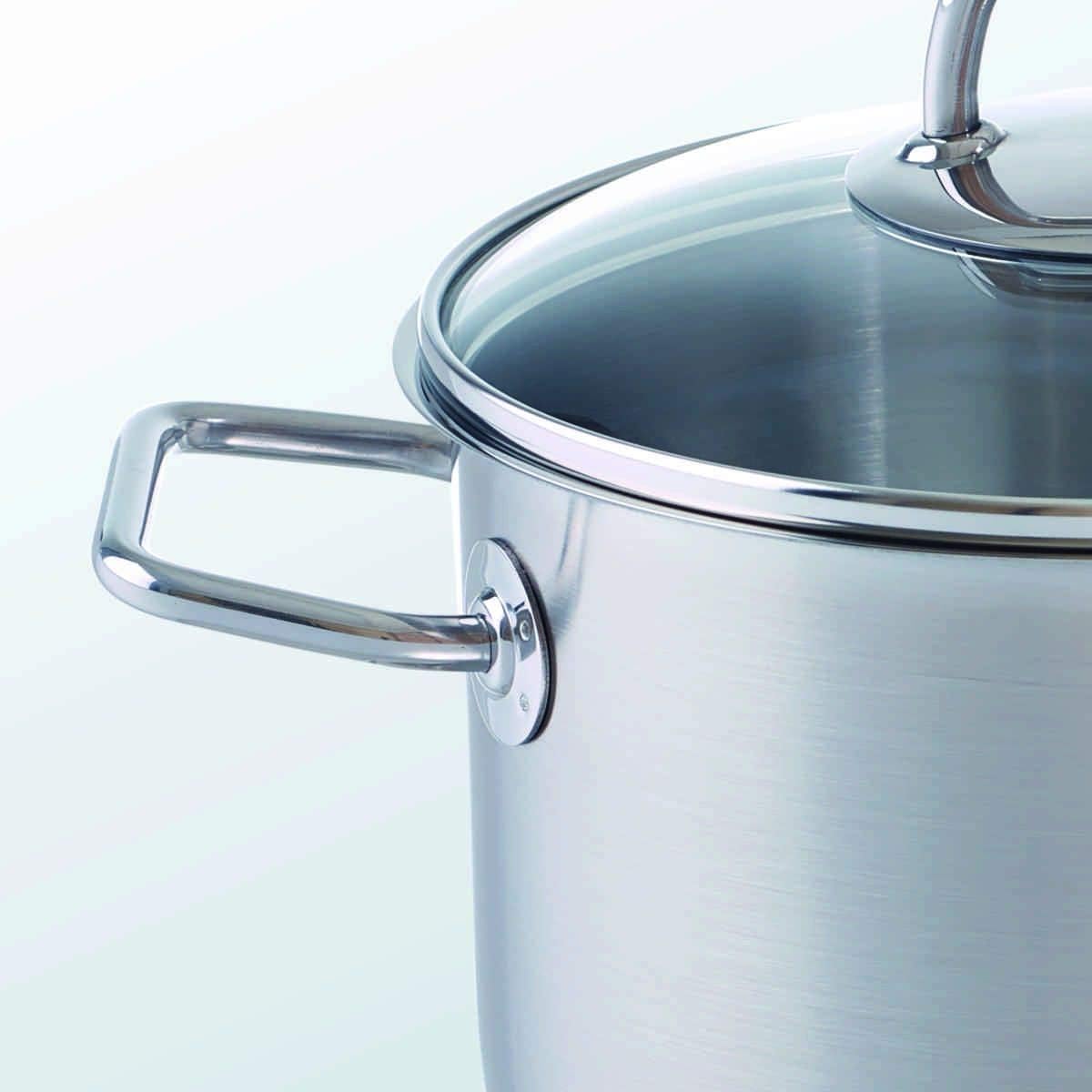 4-teiliges Topfset Viseo mit Glasdeckel, 4-teilig
